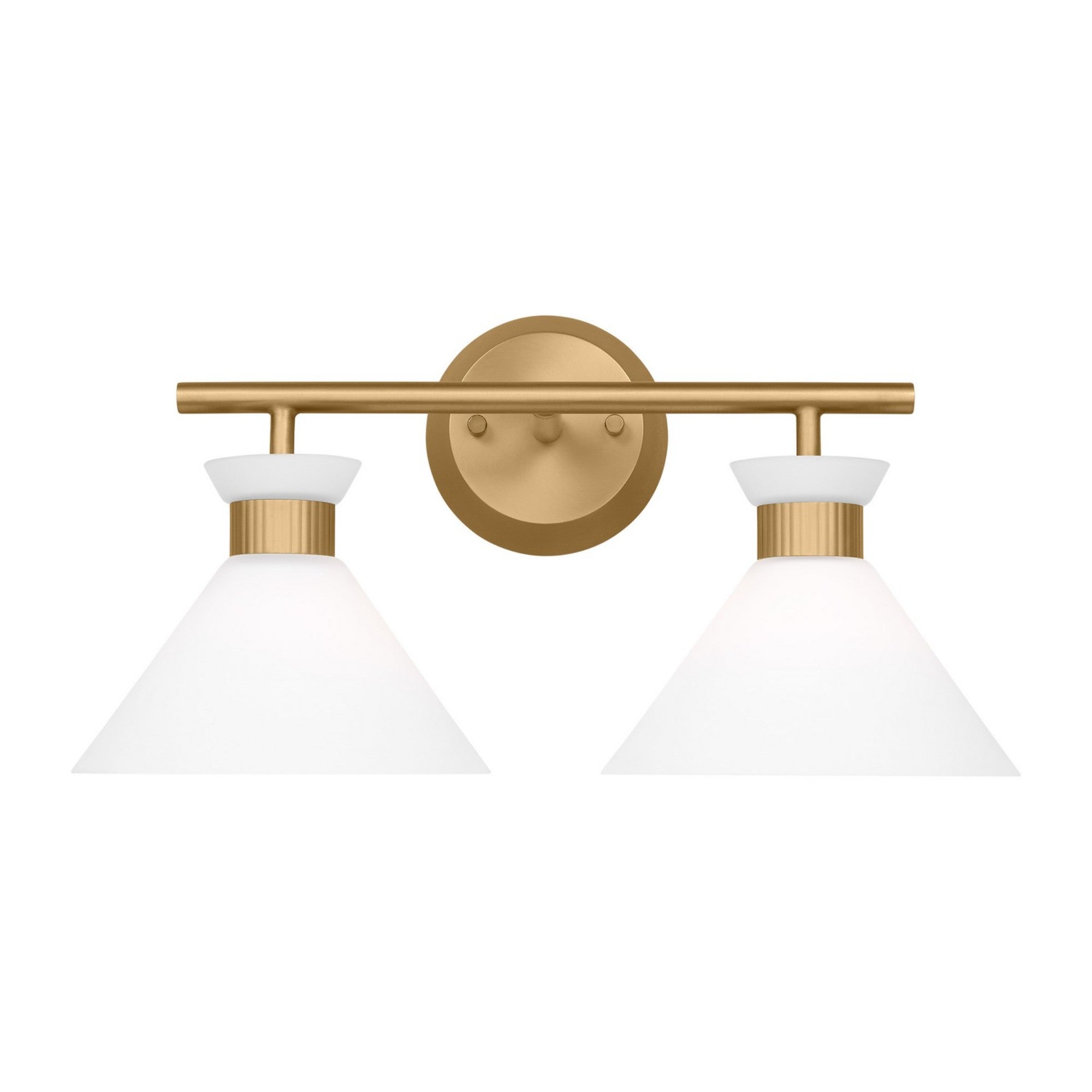 Belcarra 17" 2-Light Bathroom Vanity, Satin Brass Finish - Bees Lighting