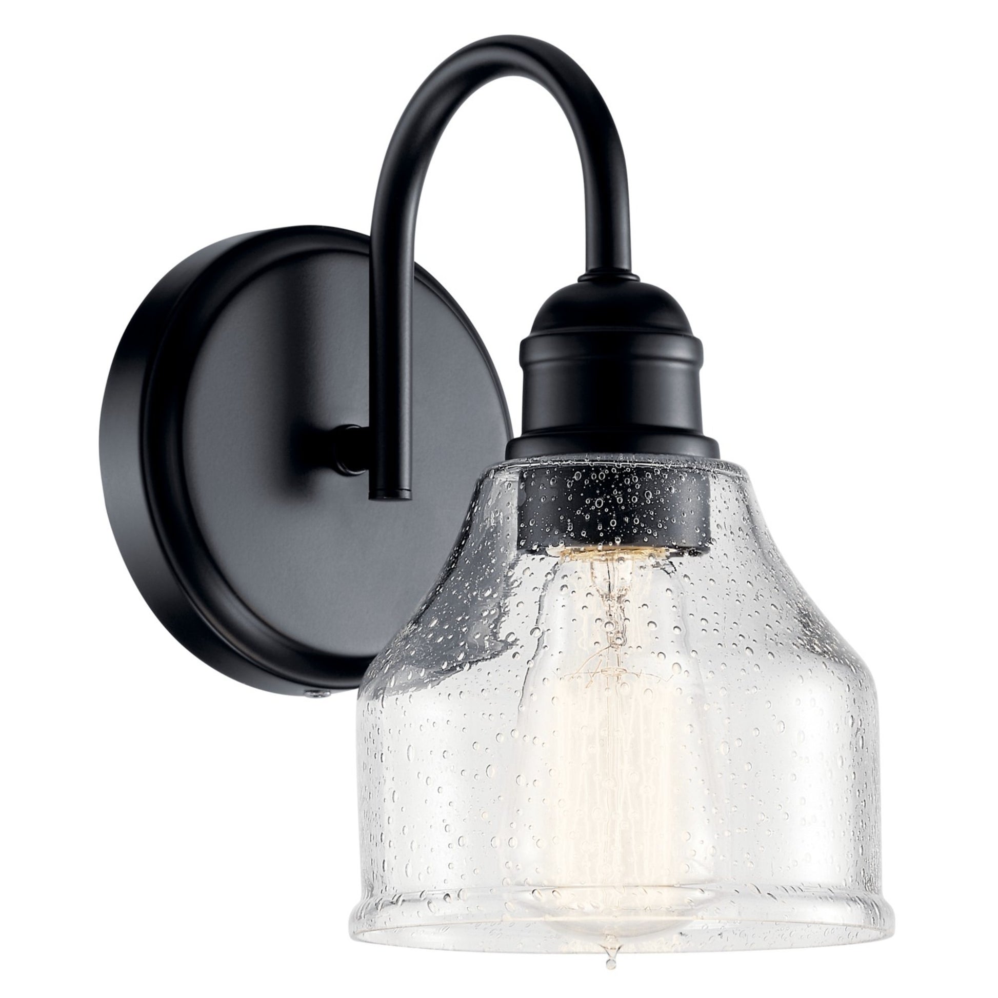 Avery 10" Wall Sconce, Black Finish - Bees Lighting