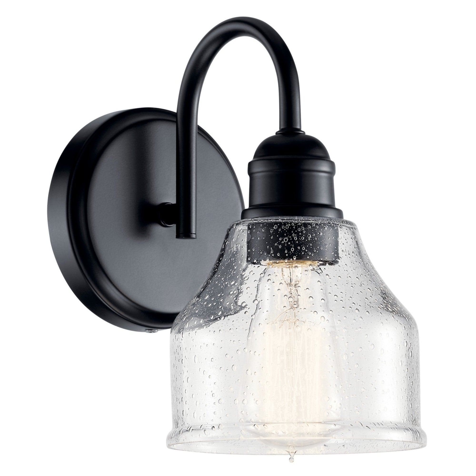 Avery 10" Wall Sconce, Black Finish - Bees Lighting