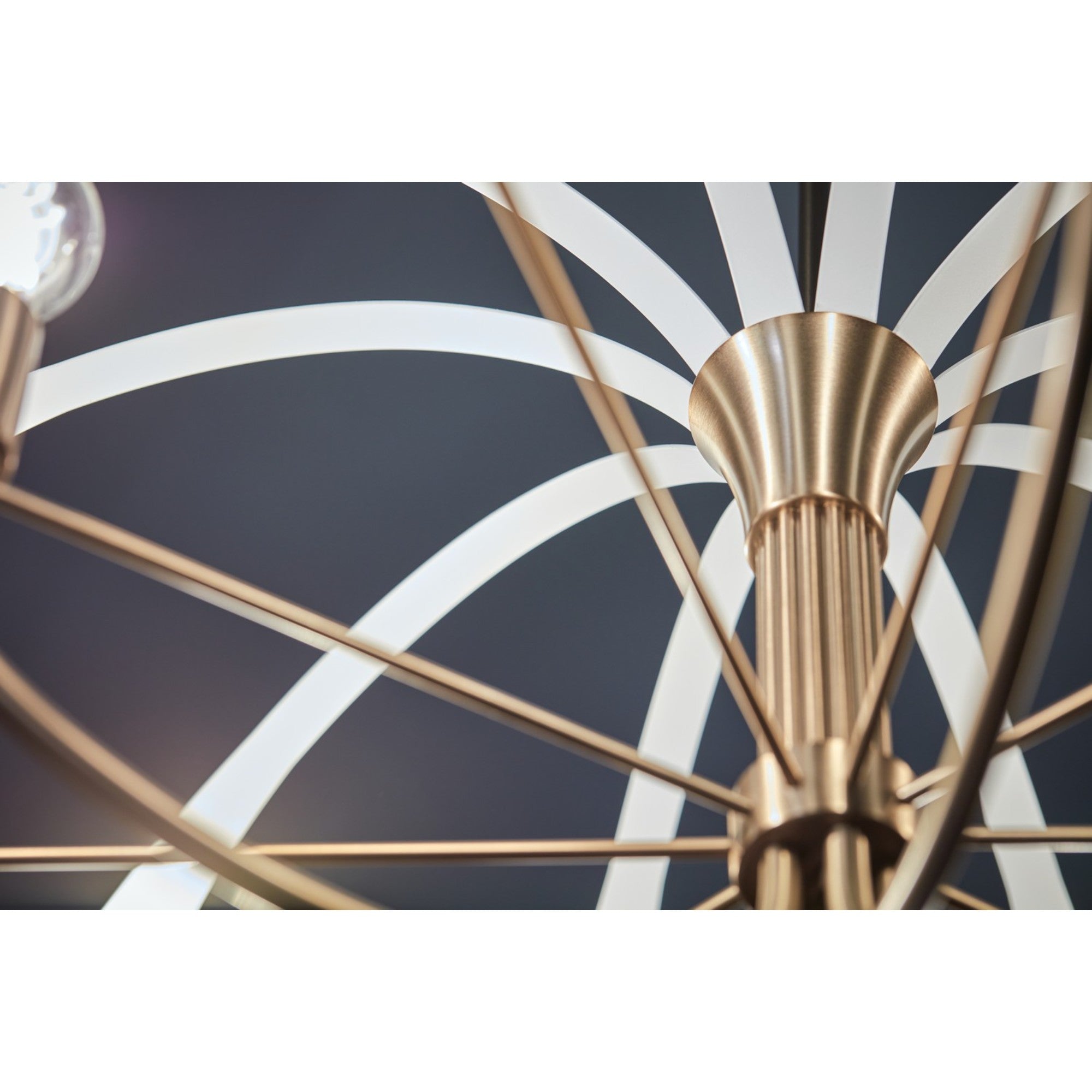 Petal 31 in. 5 Lights Chandelier, Champagne Bronze | White | Black - Bees Lighting