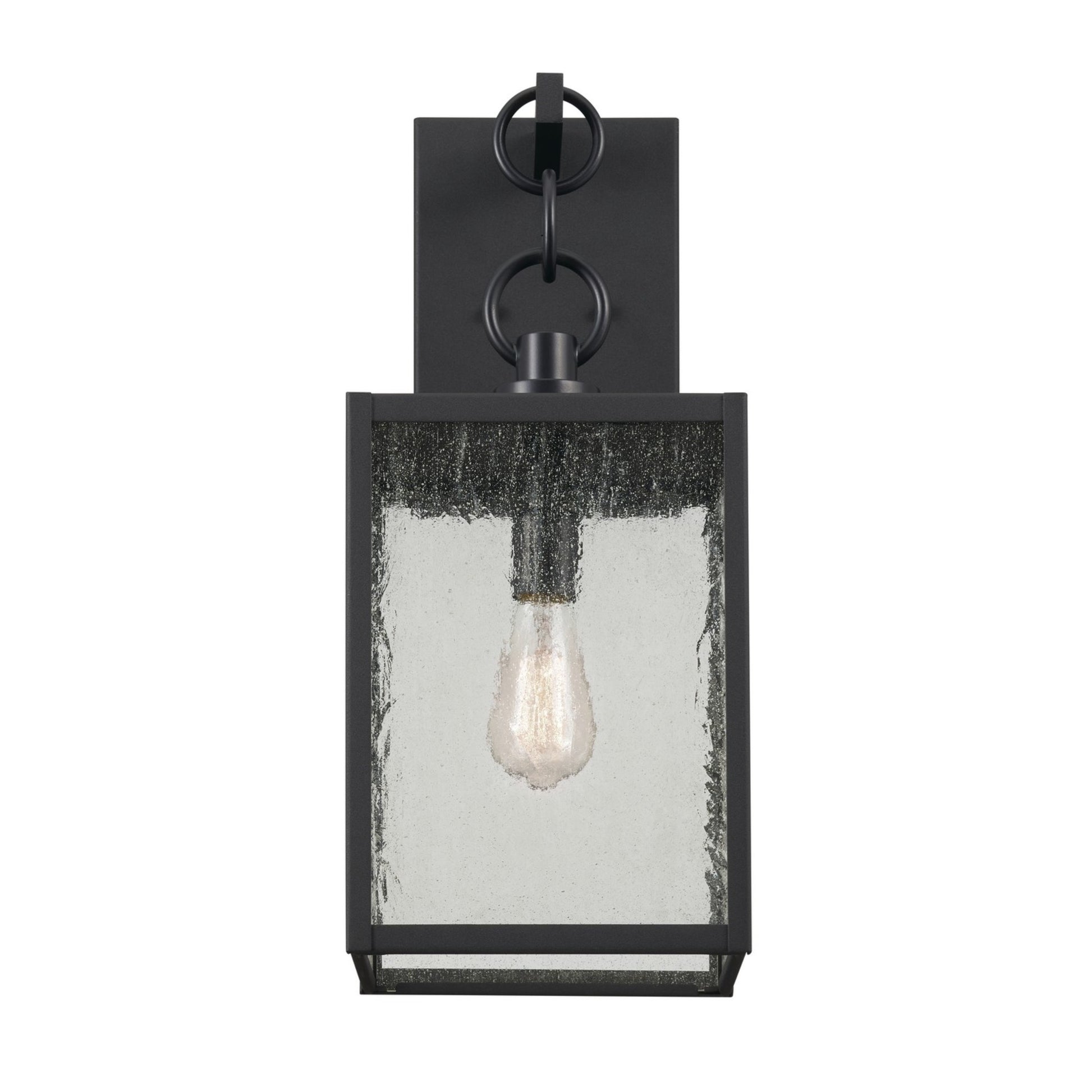Lahden 22" Outdoor Wall Light, Black Textured Finish - Bees Lighting