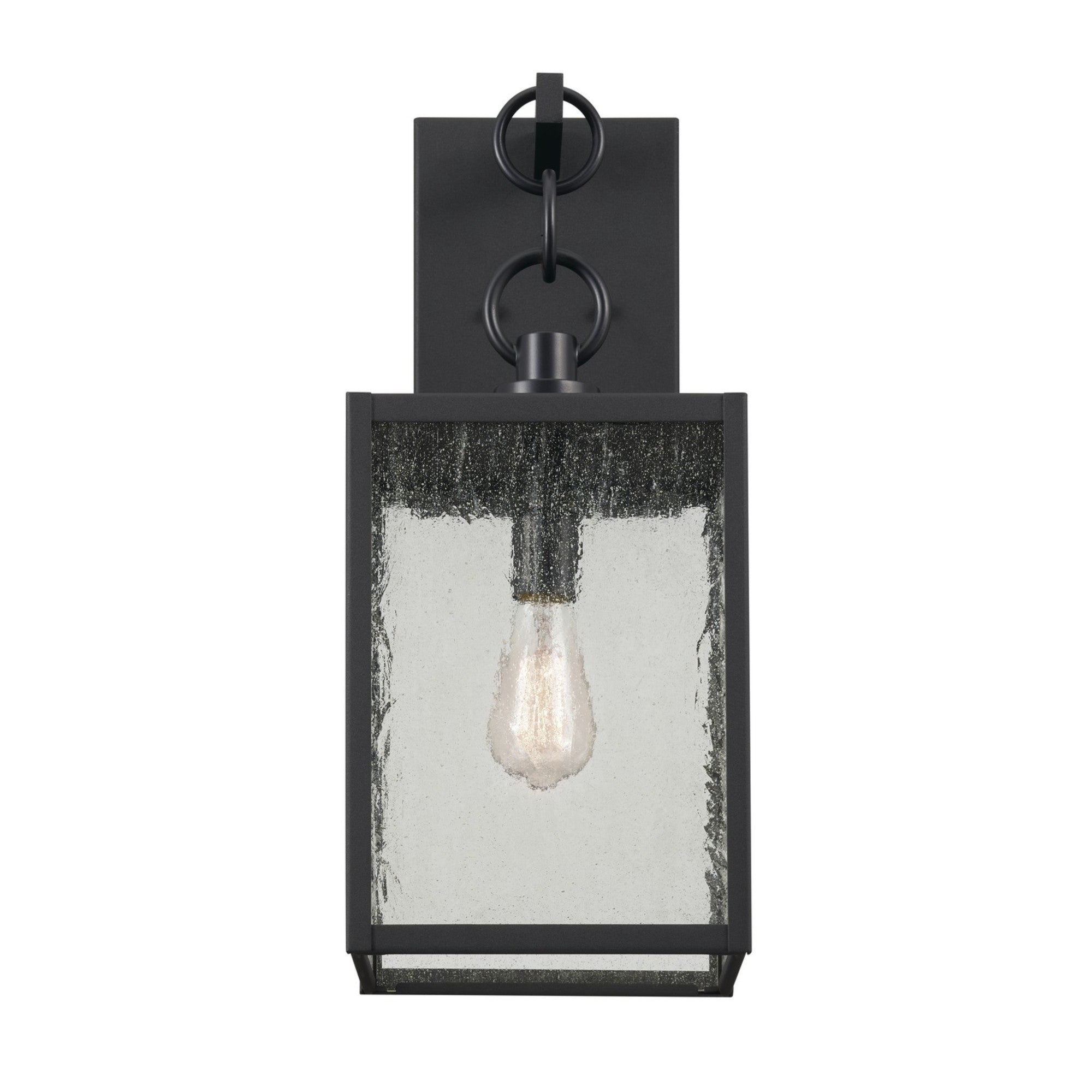 Lahden 22" Outdoor Wall Light, Black Textured Finish - Bees Lighting