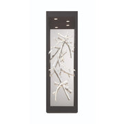 Aerie 20" LED Outdoor Wall Sconce, Silver & Black Finish - Bees Lighting