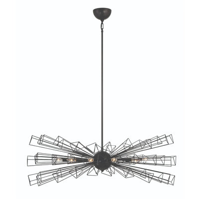 Eurofase Dendelio 24.5" 10-Light Chandelier, Black