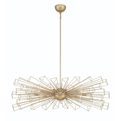 Dendelio 10-Light 45" Chandelier, Gold Finish