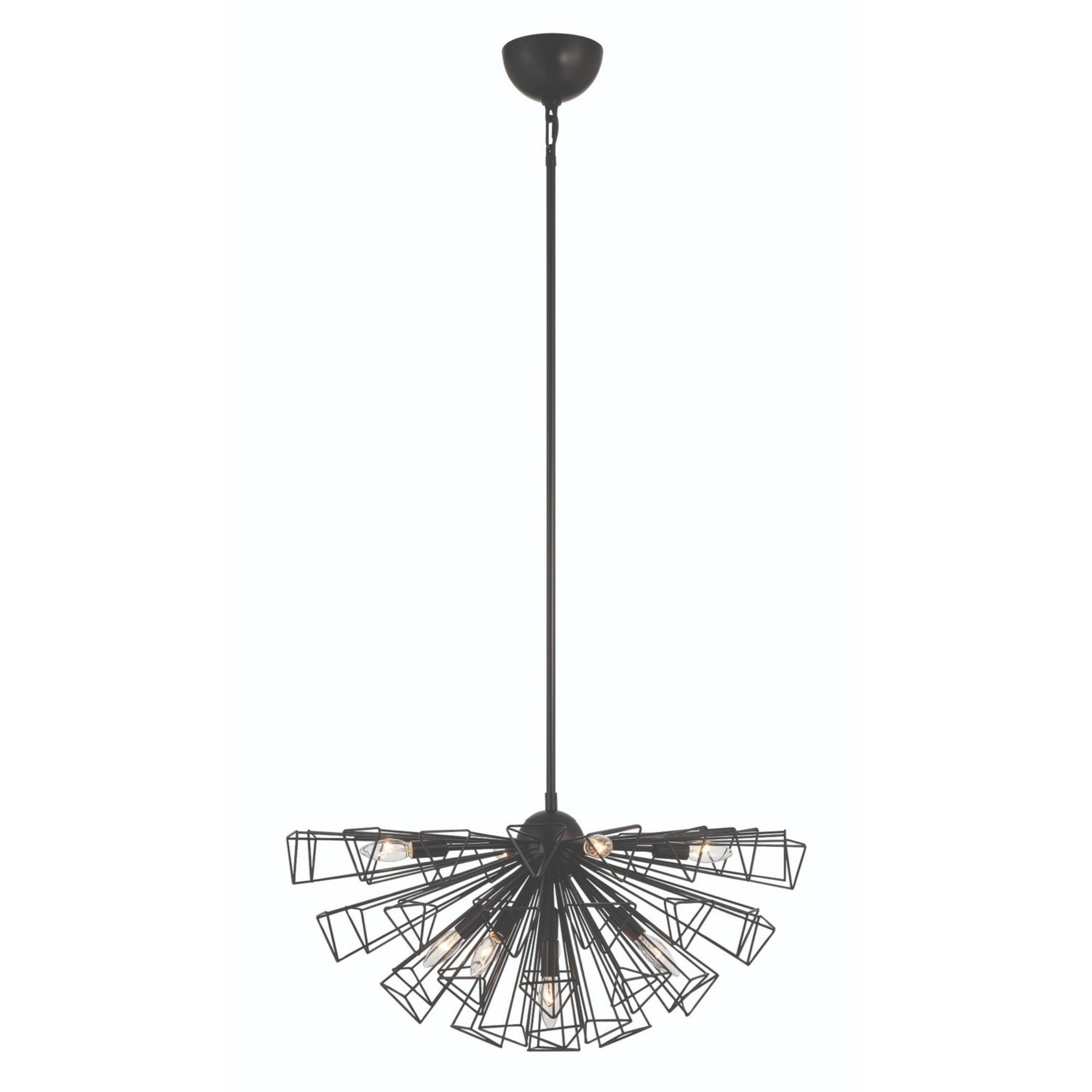 Dendelio 9-Light 30" Chandelier, Black Finish - Bees Lighting