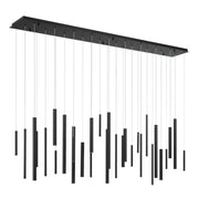 Santana 30-Light 72" LED Grand Chandelier, Black Finish - Bees Lighting