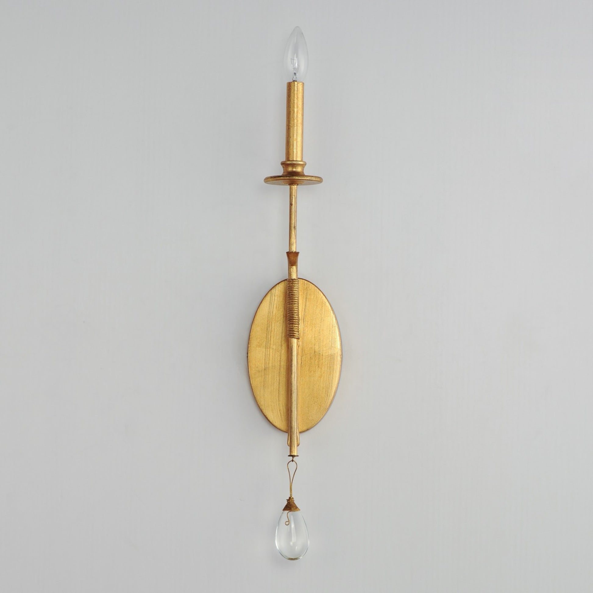Eden 26" Wall Sconce, Charcoal Gold Leaf Finish - Bees Lighting
