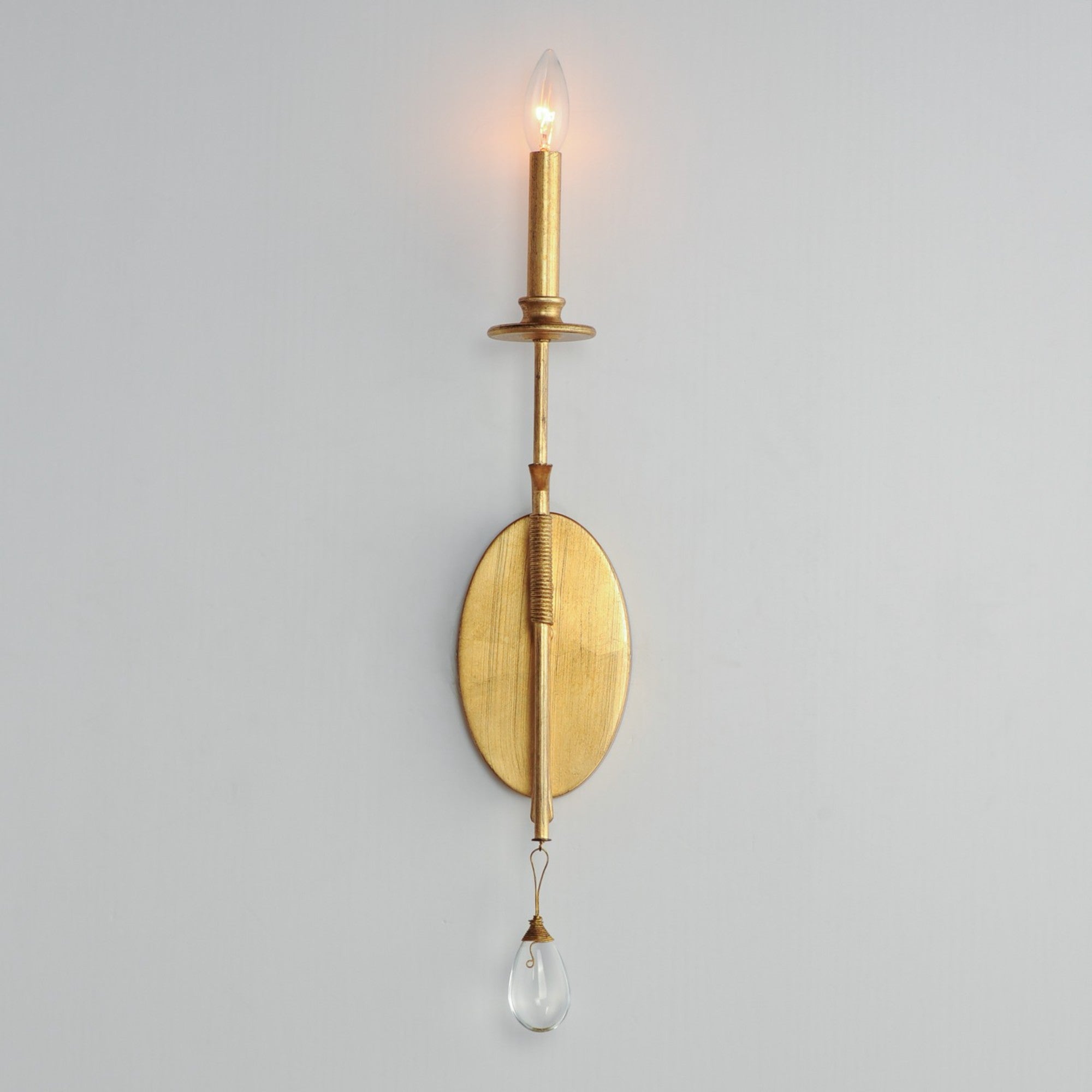 Eden 26" Wall Sconce, Charcoal Gold Leaf Finish - Bees Lighting