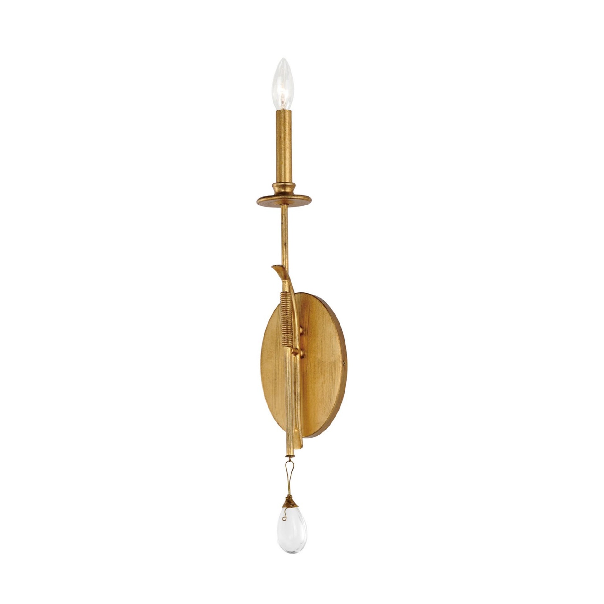 Eden 26" Wall Sconce, Charcoal Gold Leaf Finish - Bees Lighting