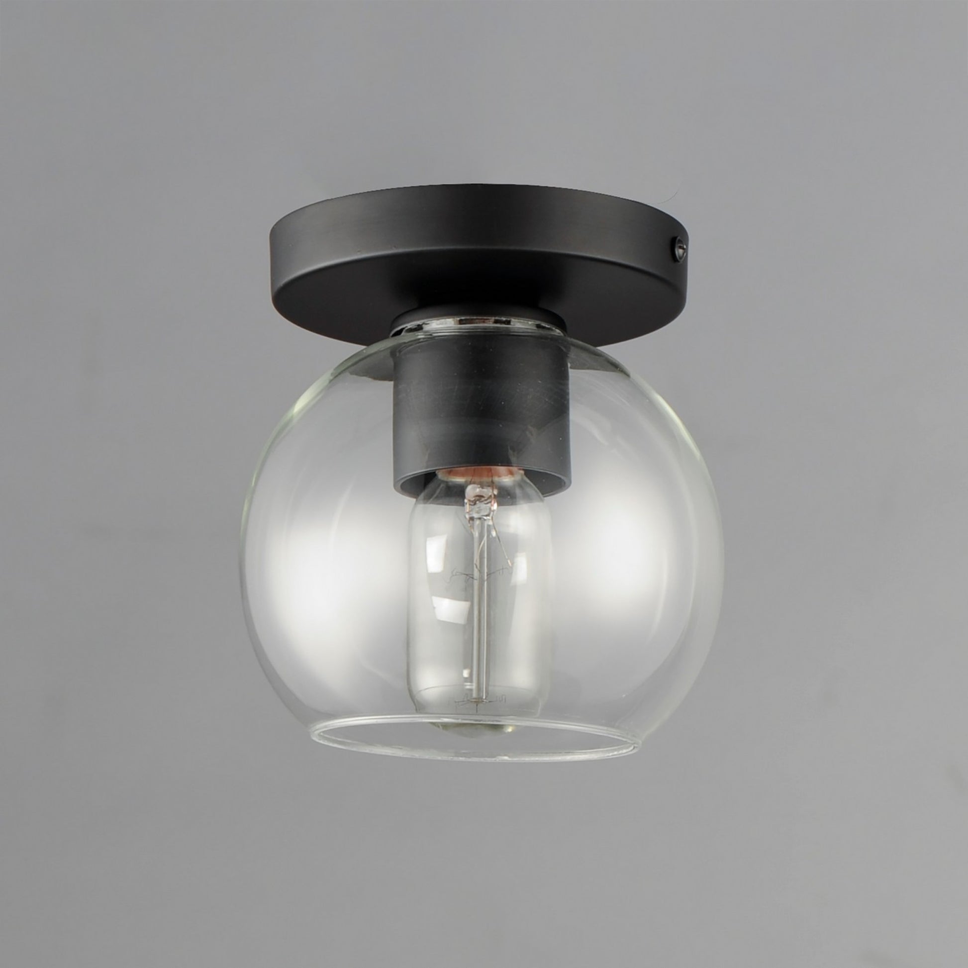 Knox 7" Flush Mount, Black Finish - Bees Lighting