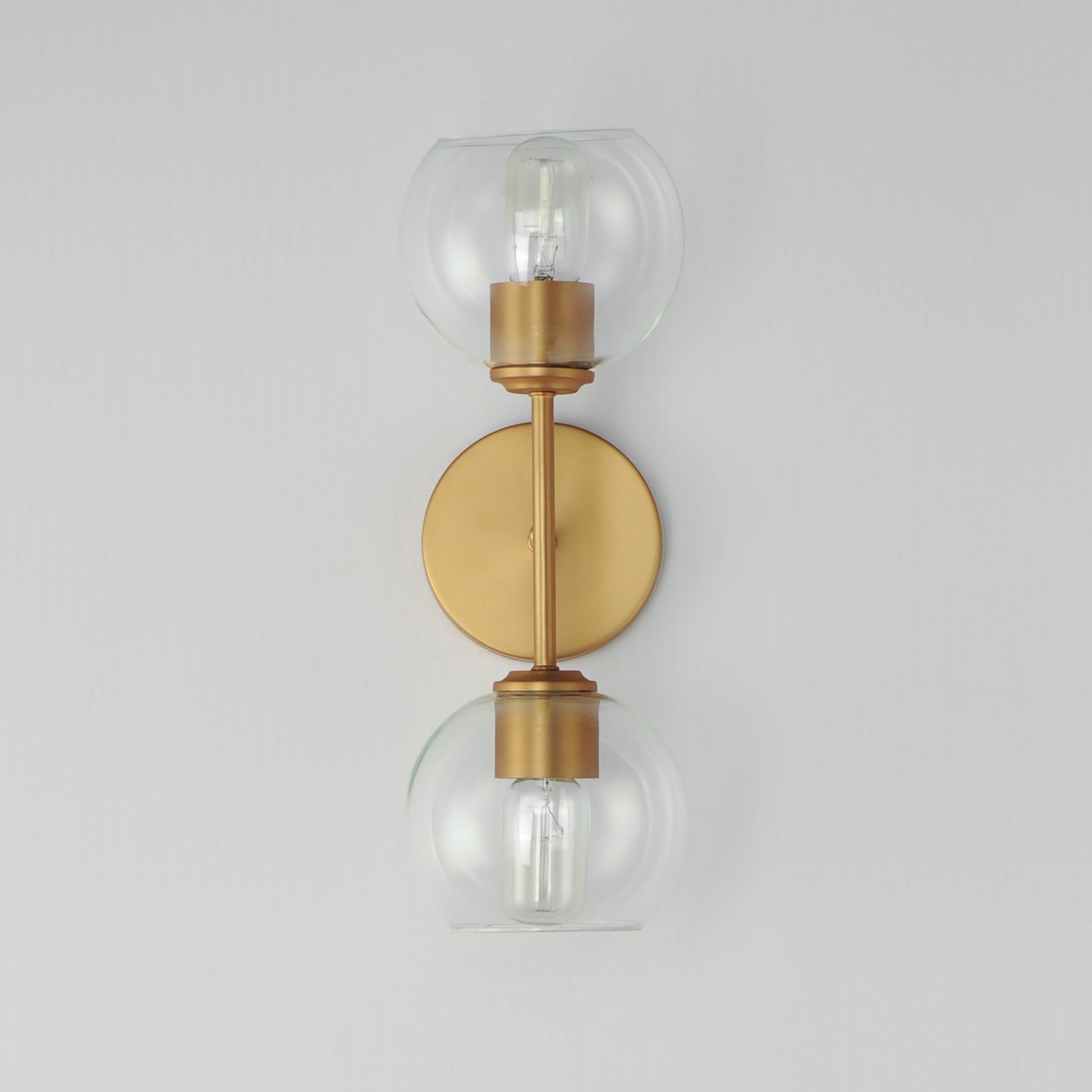 Knox 17" 2-Light Wall Sconce, Natural Aged Brass Finish - Bees Lighting