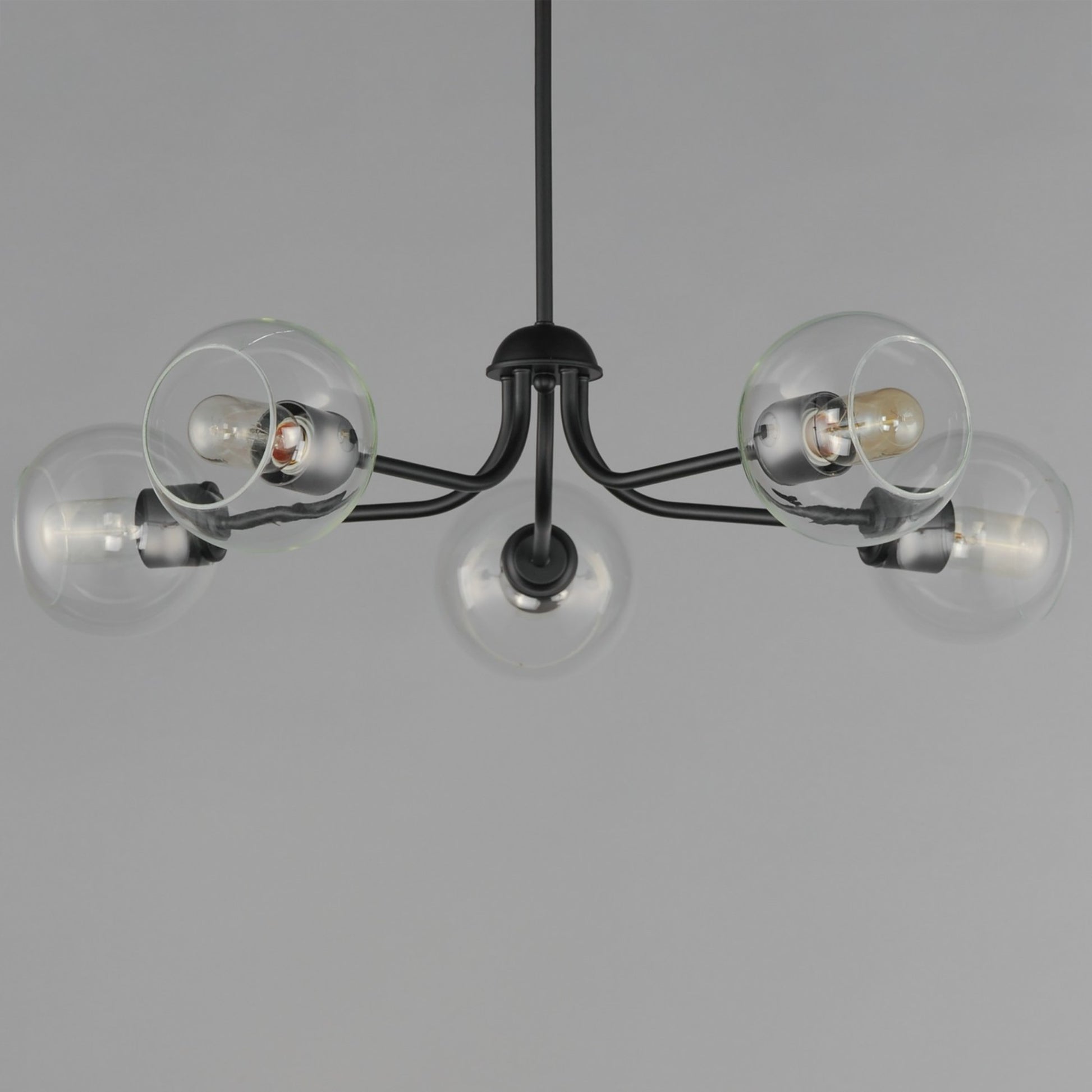 Knox 30" 5-Light Chandelier, Black Finish - Bees Lighting
