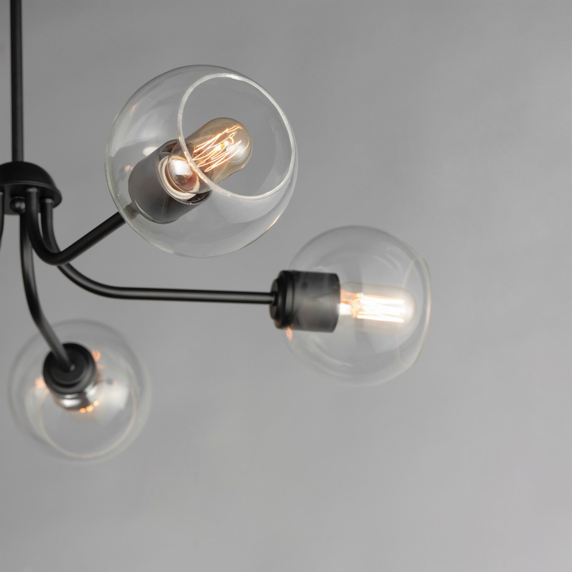 Knox 30" 5-Light Chandelier, Black Finish - Bees Lighting