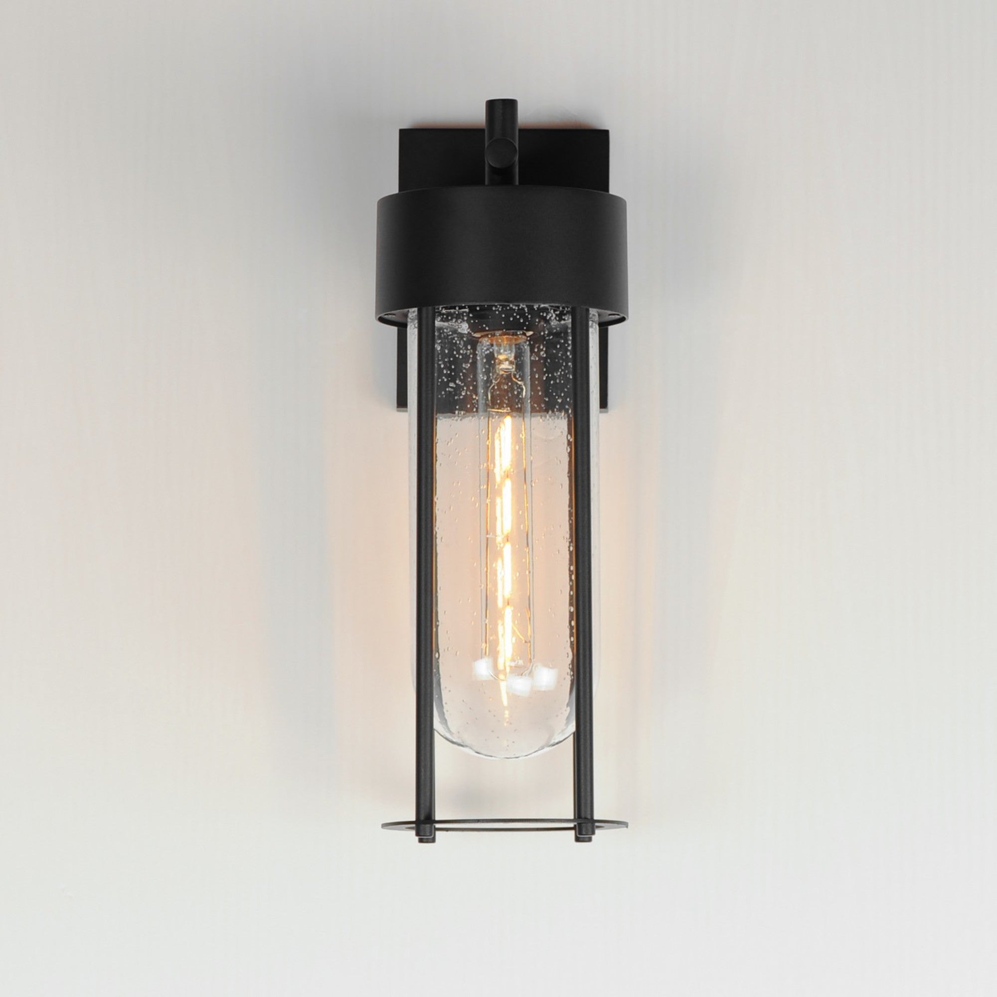 Millennial 16" Outdoor Wall Sconce, Black Finish - Bees Lighting