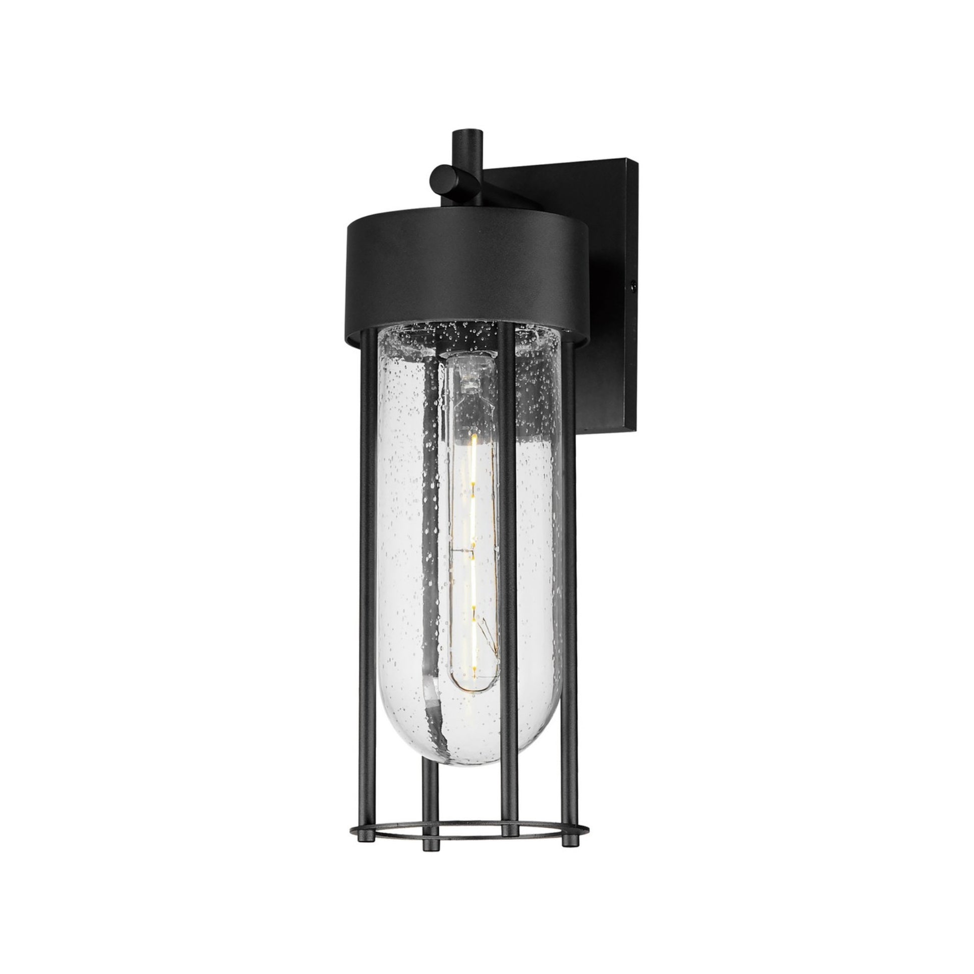 Millennial 16" Outdoor Wall Sconce, Black Finish - Bees Lighting
