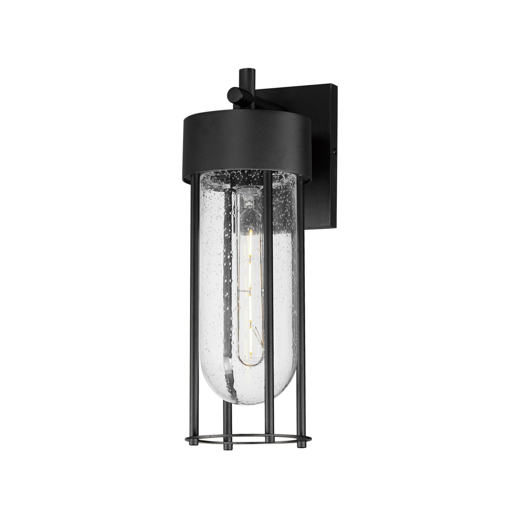 Millennial 16" Outdoor Wall Sconce, Black Finish - Bees Lighting
