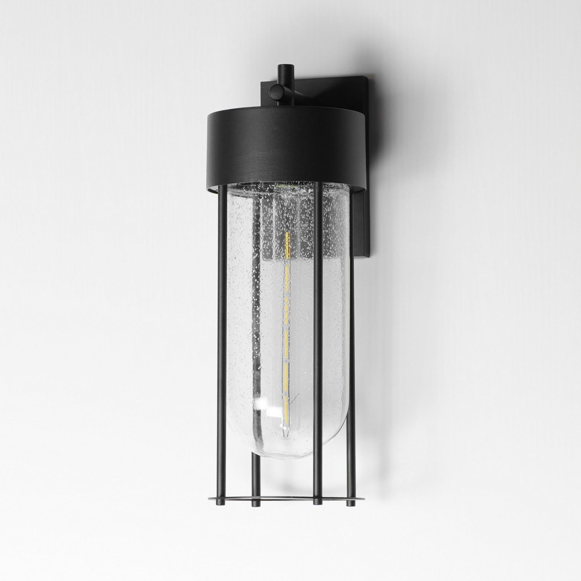 Millennial 19" Outdoor Wall Sconce, Black Finish - Bees Lighting