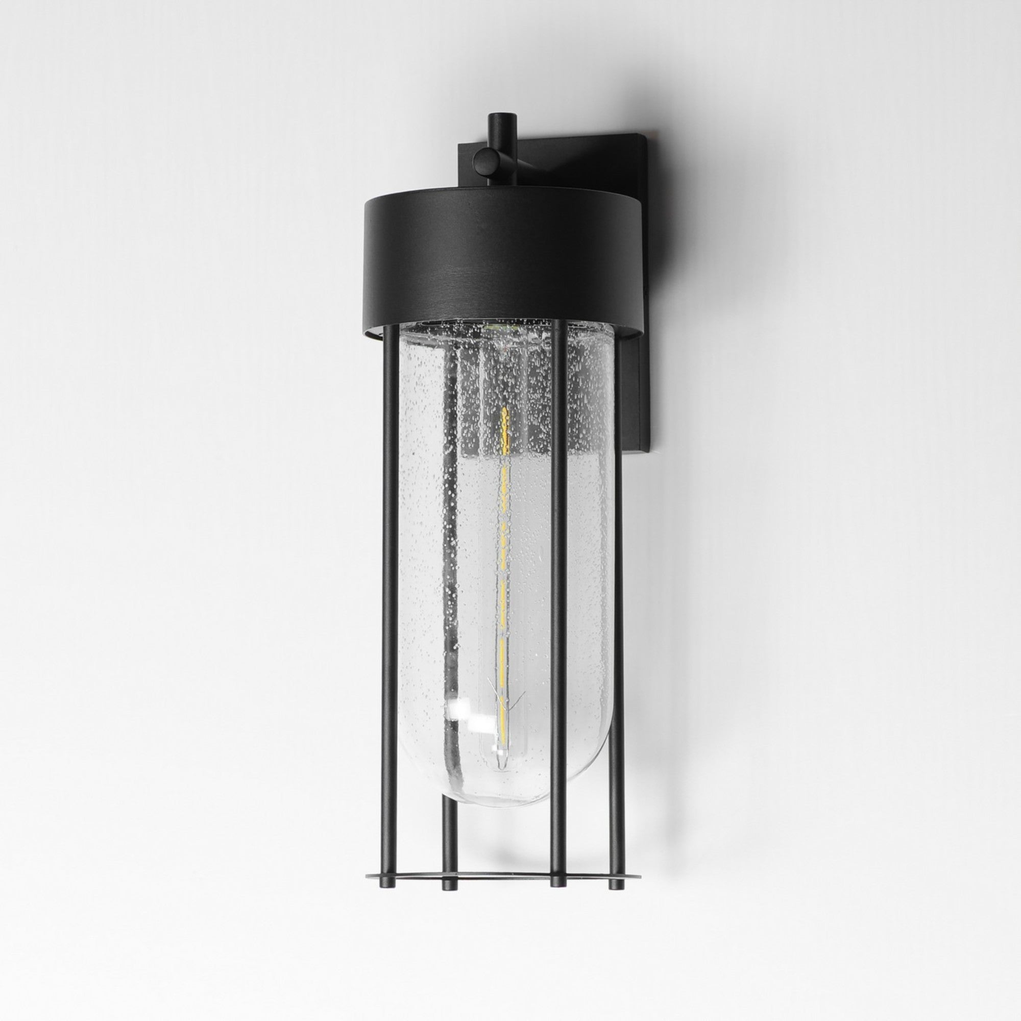 Millennial 19" Outdoor Wall Sconce, Black Finish - Bees Lighting