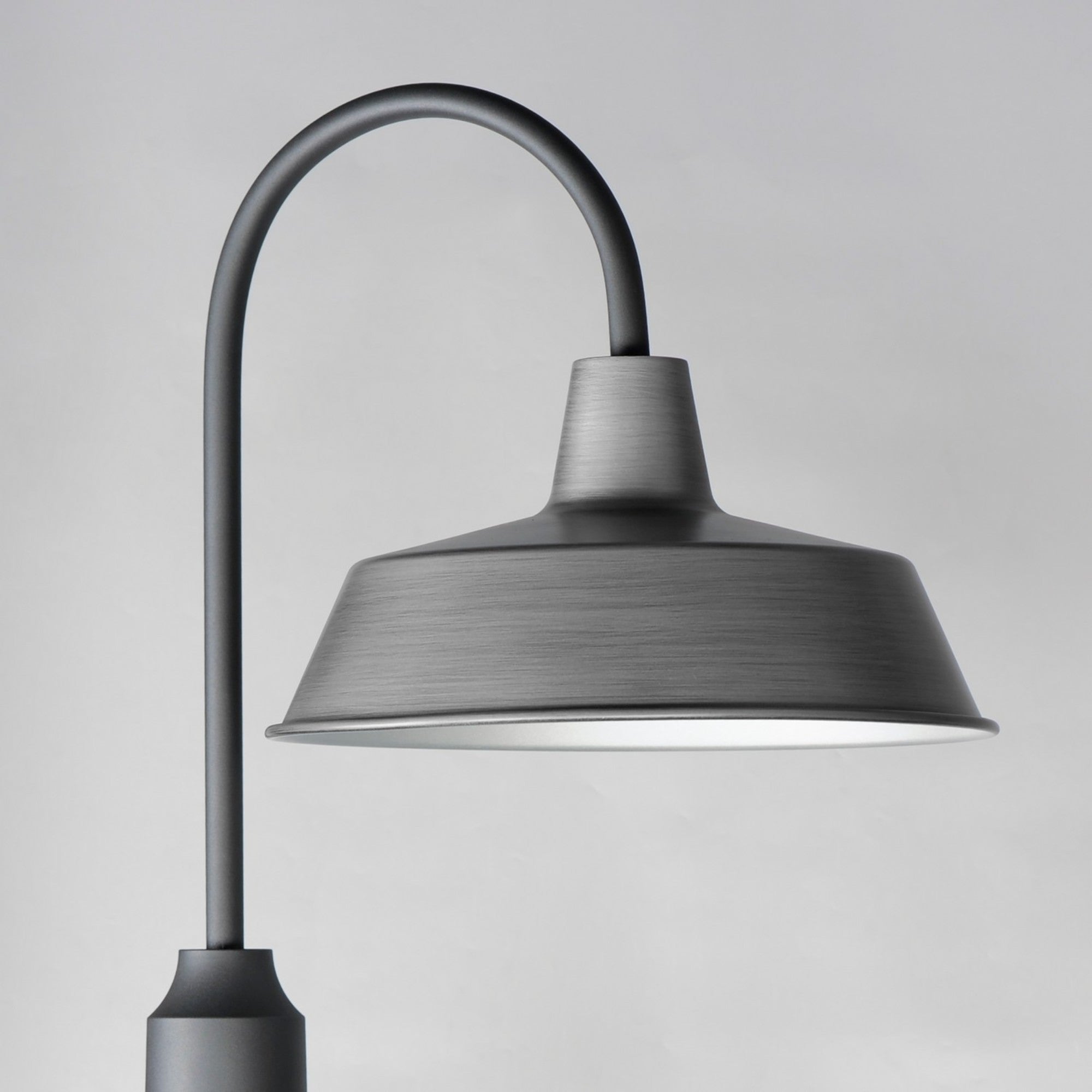 Pier M 20" Post Lantern, Weathered Zinc/Black Finish - Bees Lighting