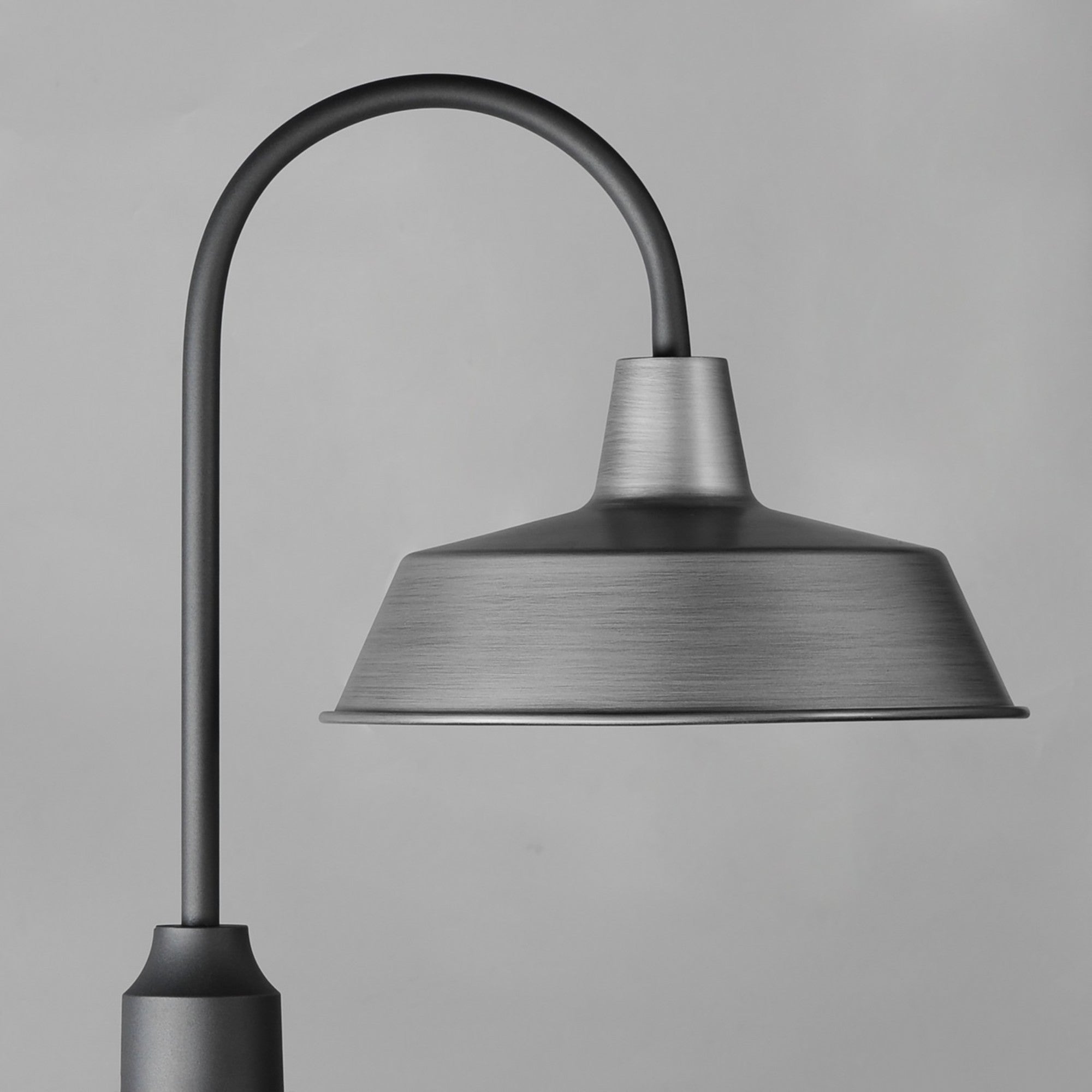 Pier M 20" Post Lantern, Weathered Zinc/Black Finish - Bees Lighting