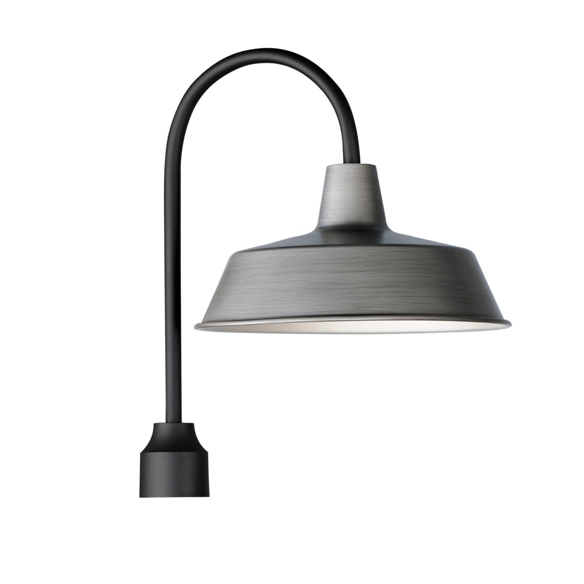 Pier M 20" Post Lantern, Weathered Zinc/Black Finish - Bees Lighting