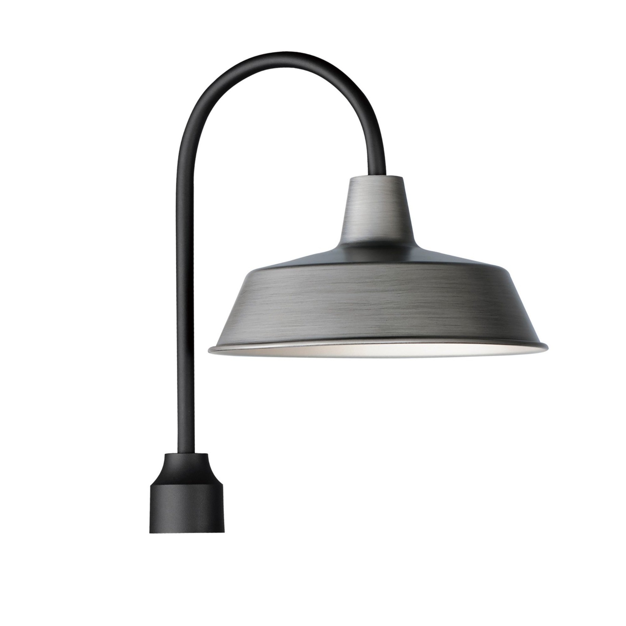 Pier M 20" Post Lantern, Weathered Zinc/Black Finish - Bees Lighting