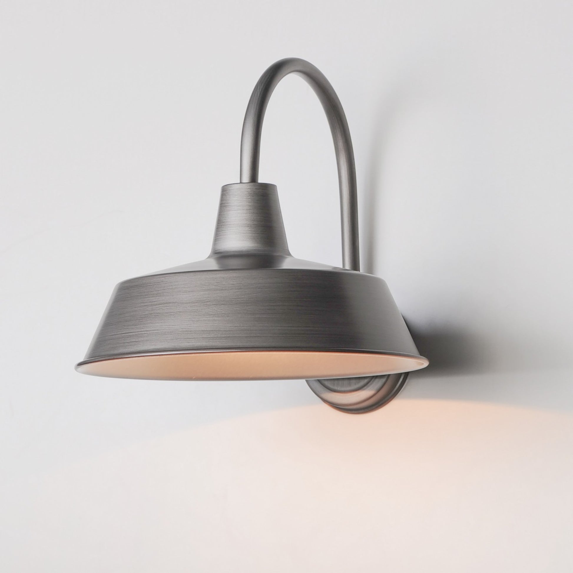 Pier M 14" Wall Sconce, Weathered Zinc Finish - Bees Lighting