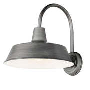 Pier M 14" Wall Sconce, Weathered Zinc Finish - Bees Lighting
