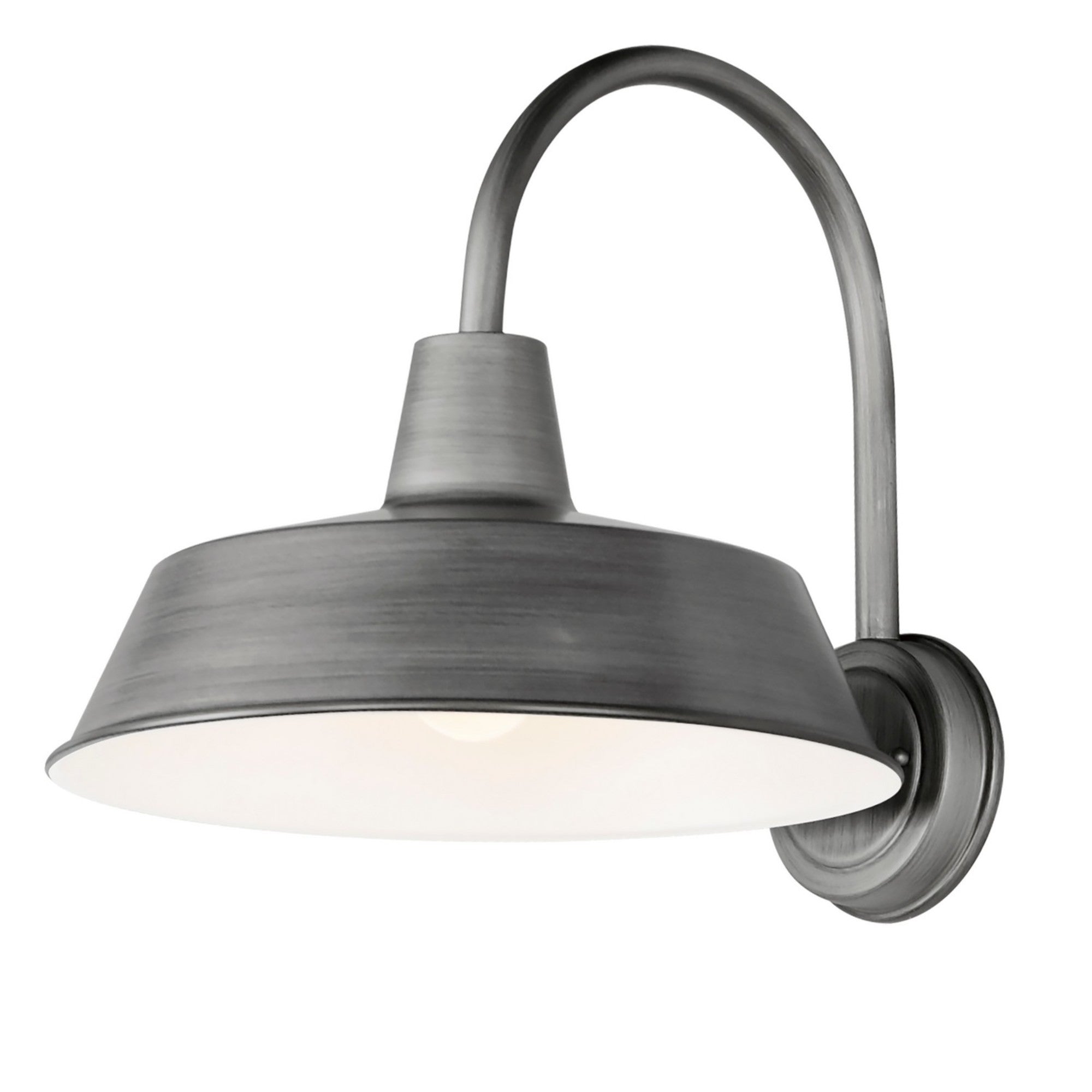 Pier M 14" Wall Sconce, Weathered Zinc Finish - Bees Lighting