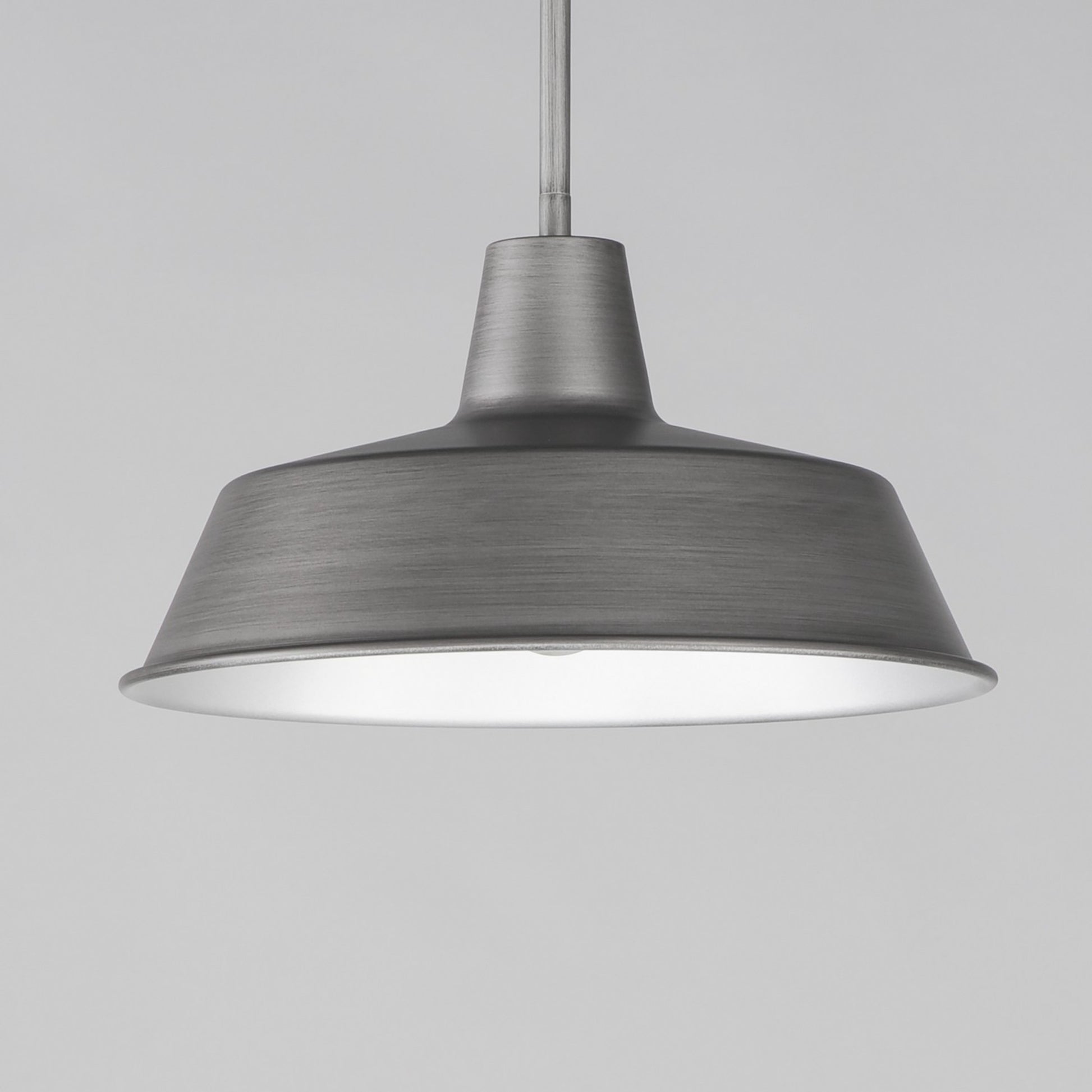 Pier M 14" Pendant, Weathered Zinc Finish - Bees Lighting