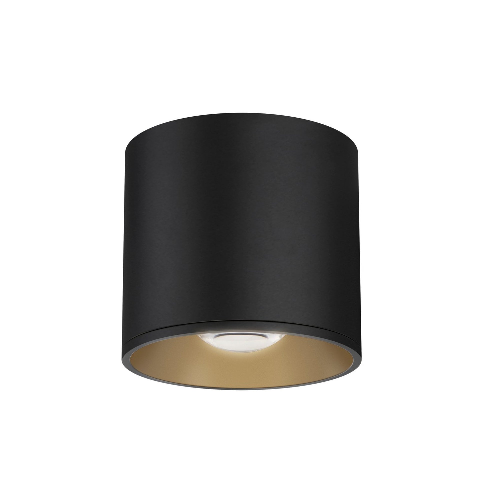 Stout 5" LED Flush Mount, Black Finish - Bees Lighting