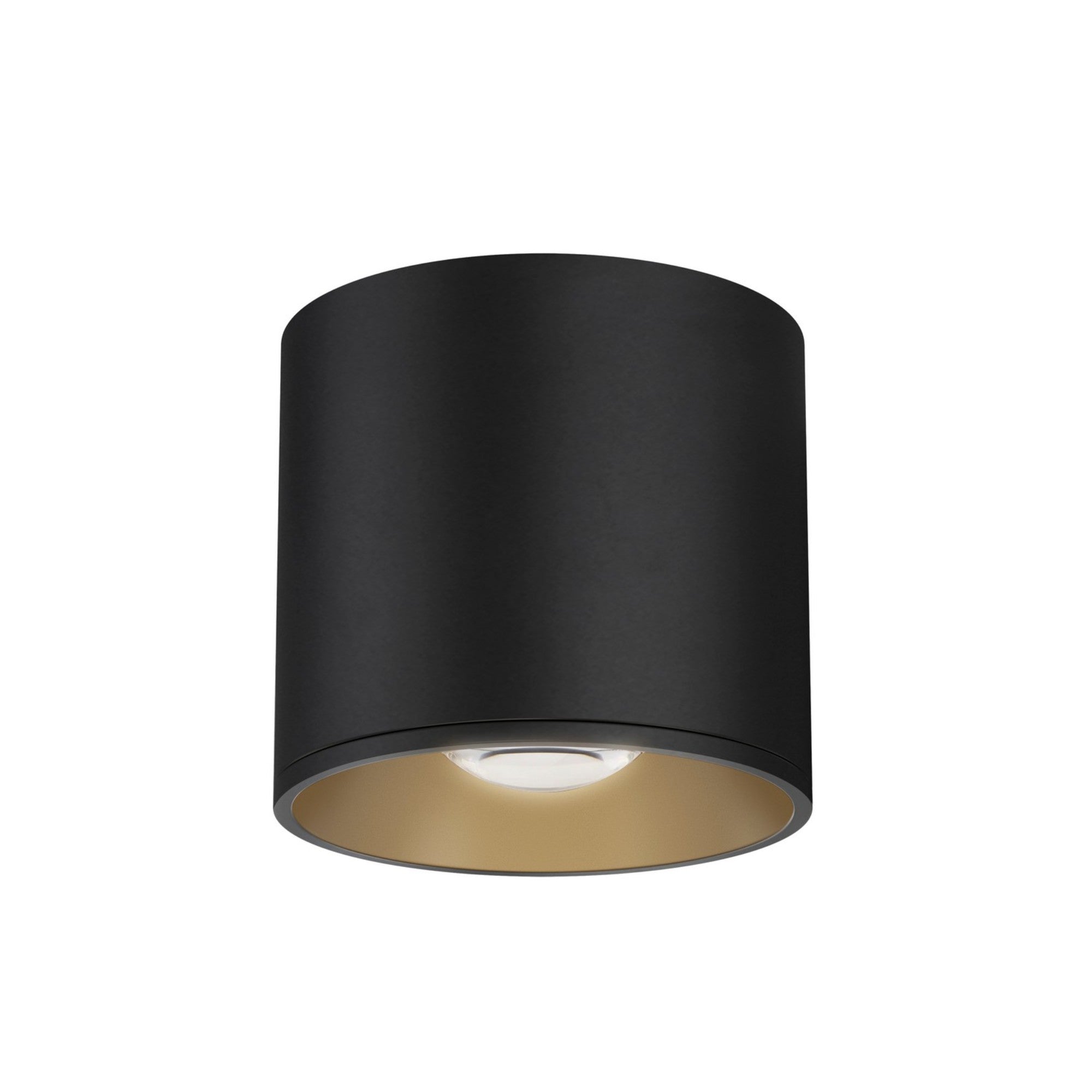 Stout 5" LED Flush Mount, Black Finish - Bees Lighting