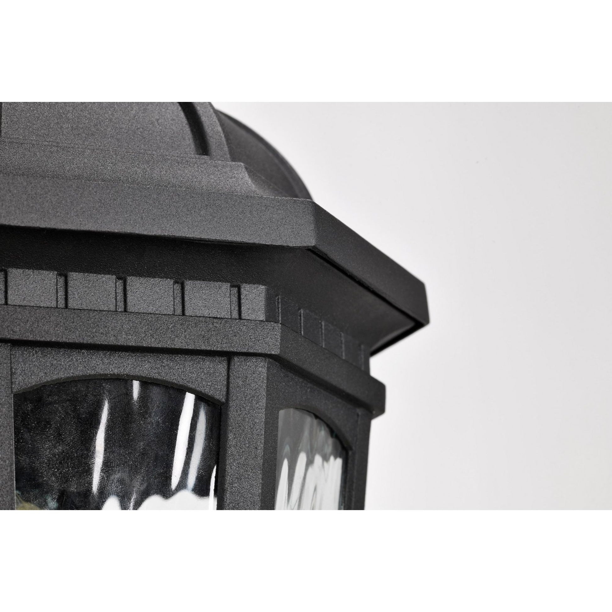 East River 20" Lamp Post, Matte Black Finish - Bees Lighting