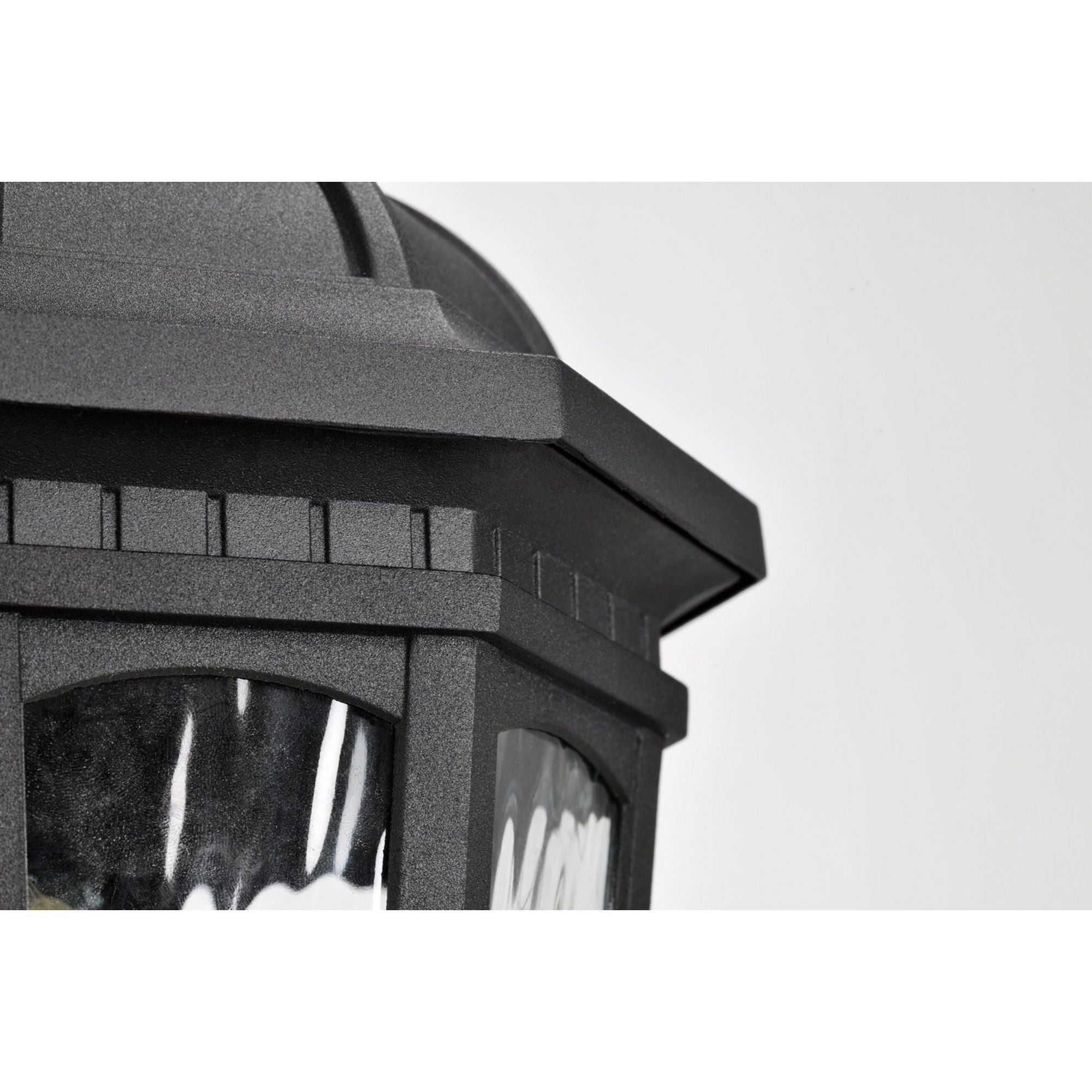 East River 20" Lamp Post, Matte Black Finish - Bees Lighting