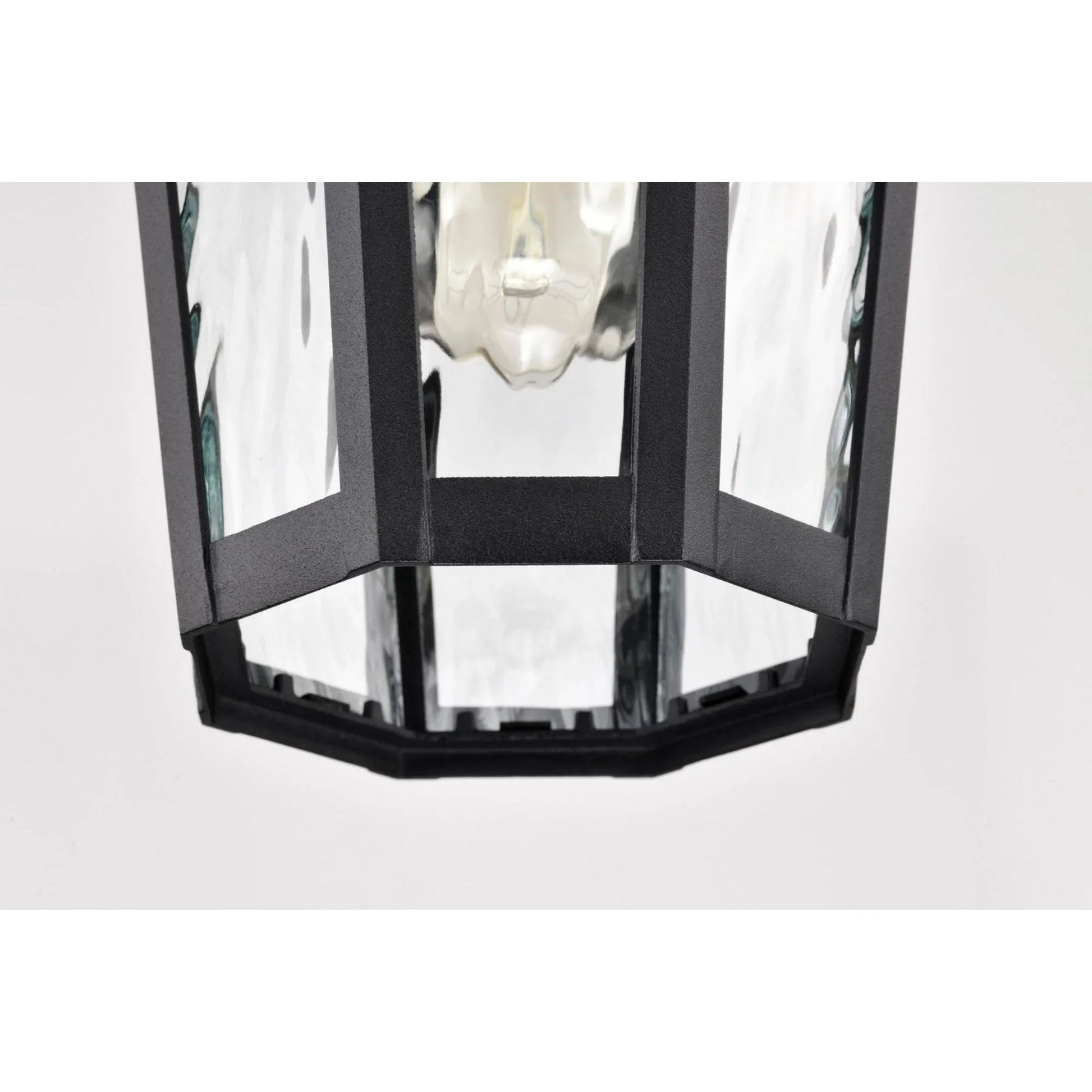 East River 15" Outdoor Hanging Light, Matte Black Finish - Bees Lighting