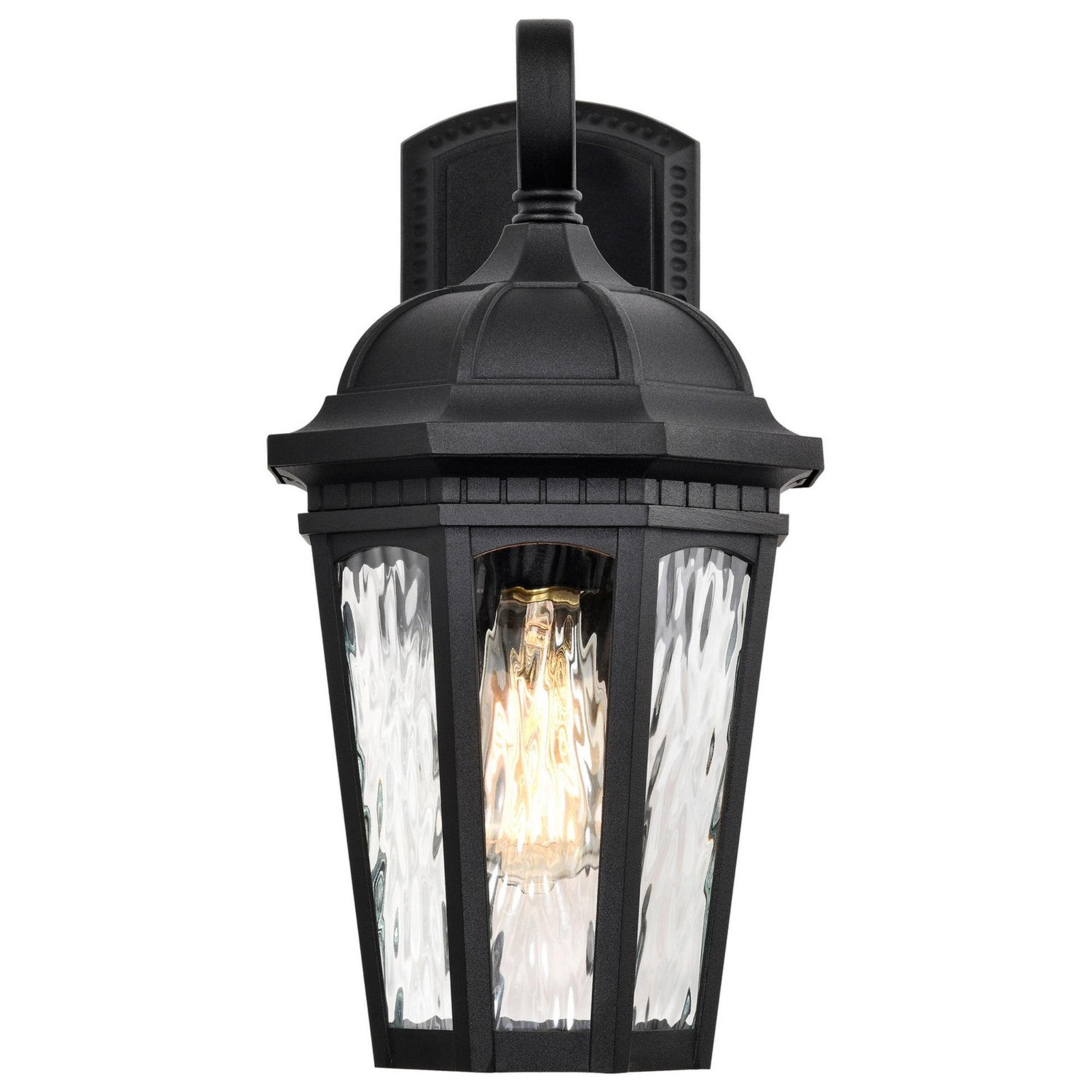 East River 16" Outdoor Wall Light, Matte Black Finish - Bees Lighting
