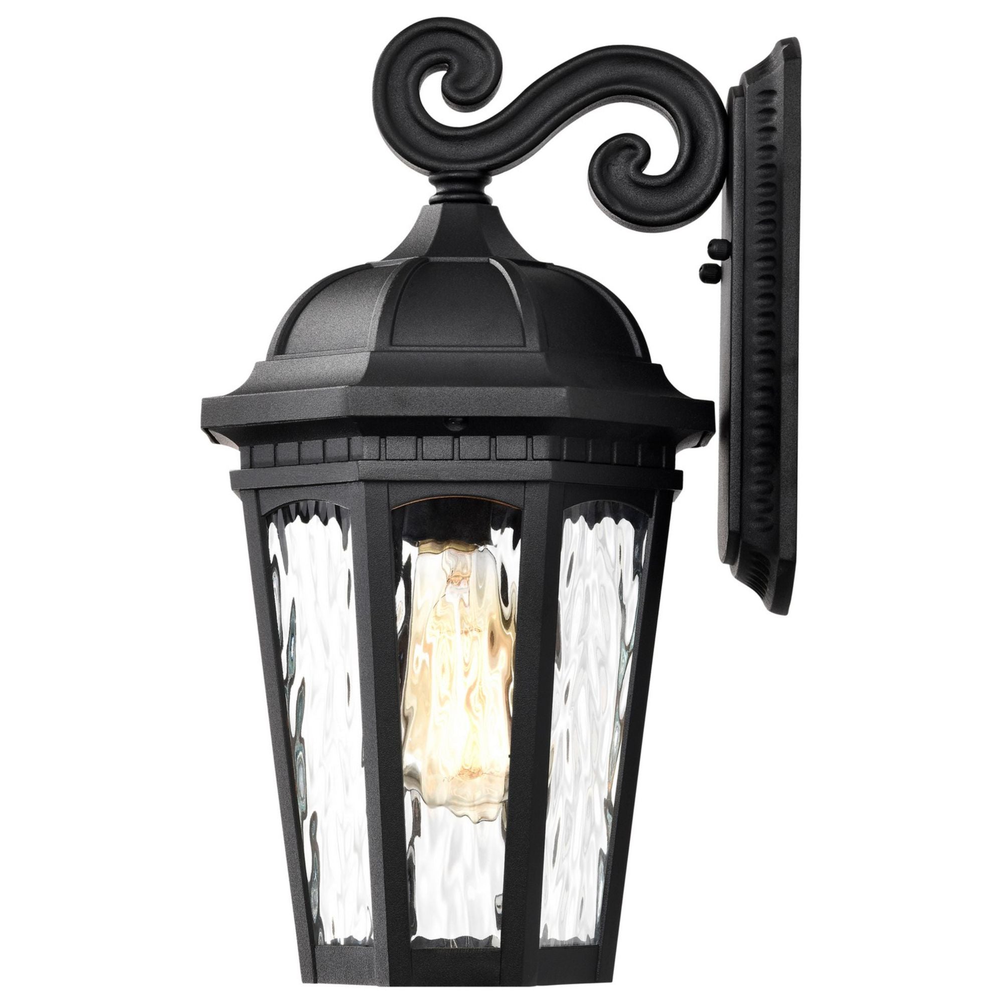 East River 16" Outdoor Wall Light, Matte Black Finish - Bees Lighting
