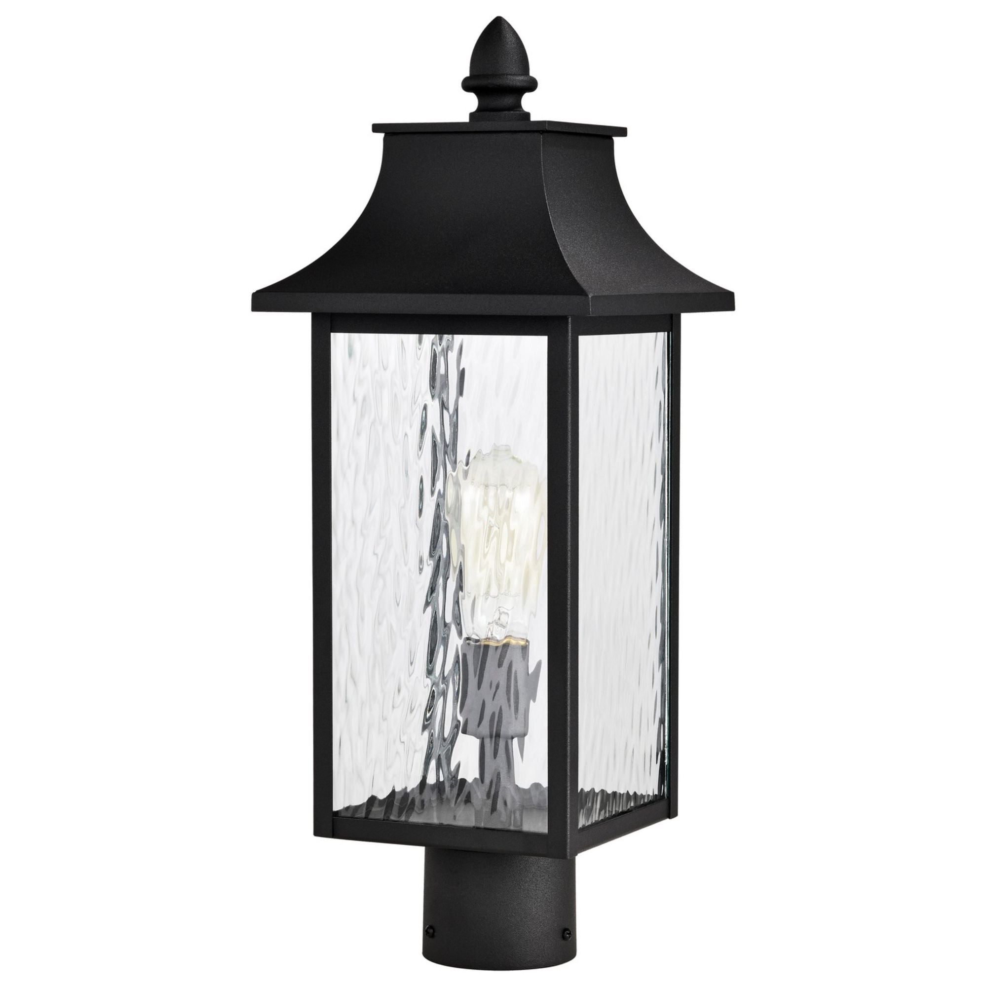 Austen 20" Lamp Post, Matte Black Finish - Bees Lighting