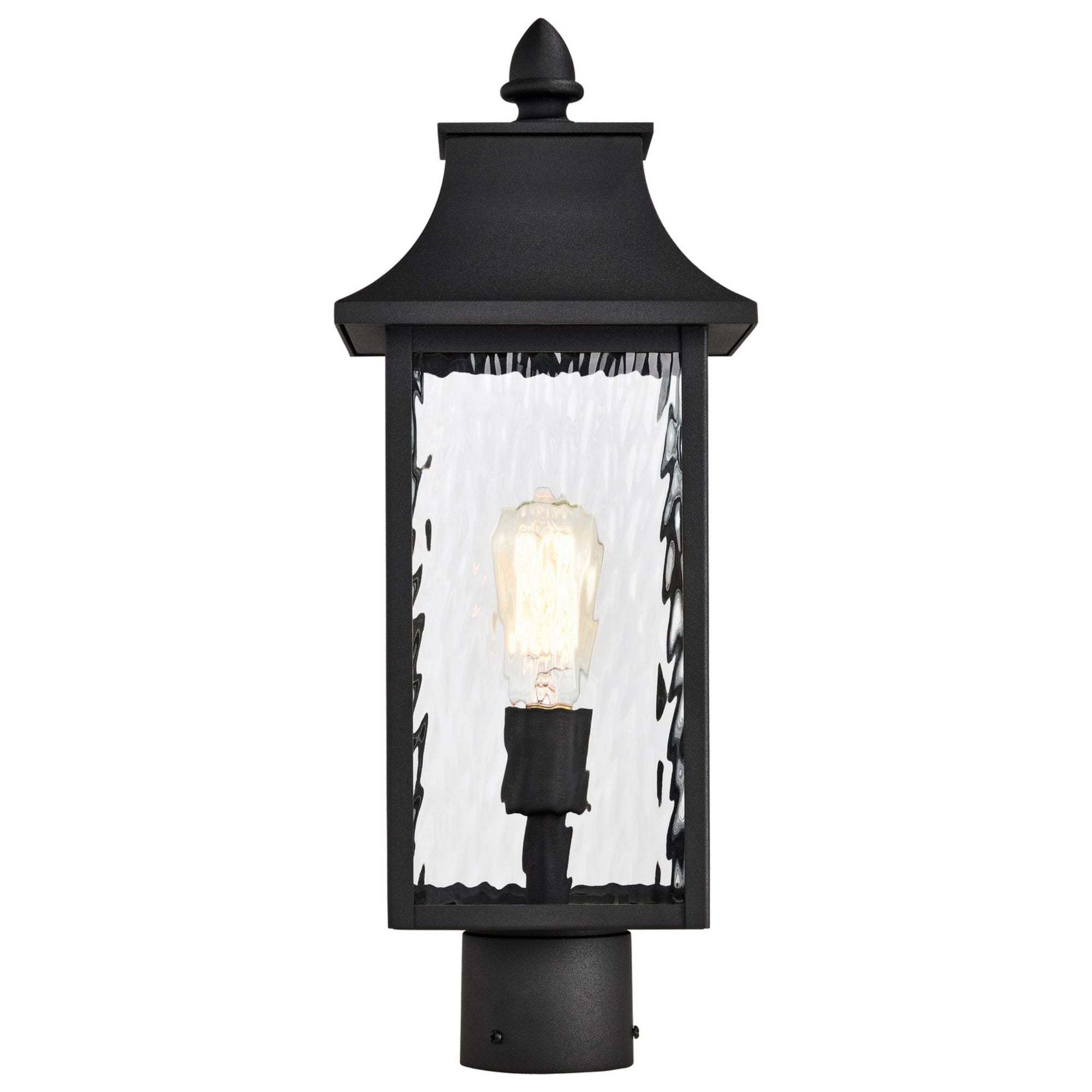 Austen 20" Outdoor Post Light, Matte Black Finish - Bees Lighting