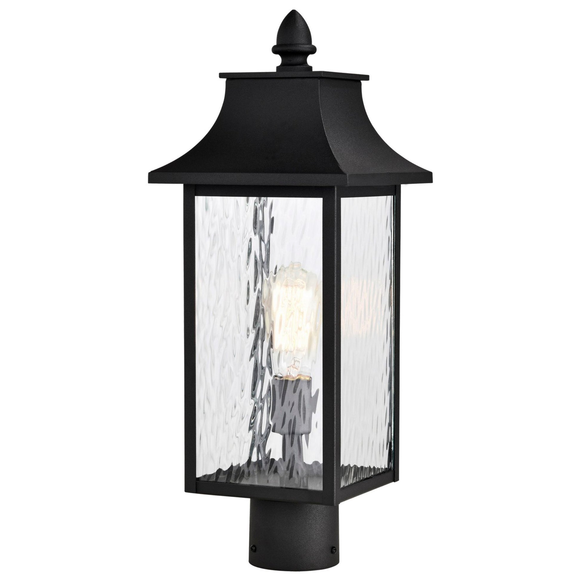 Austen 20" Outdoor Post Light, Matte Black Finish - Bees Lighting