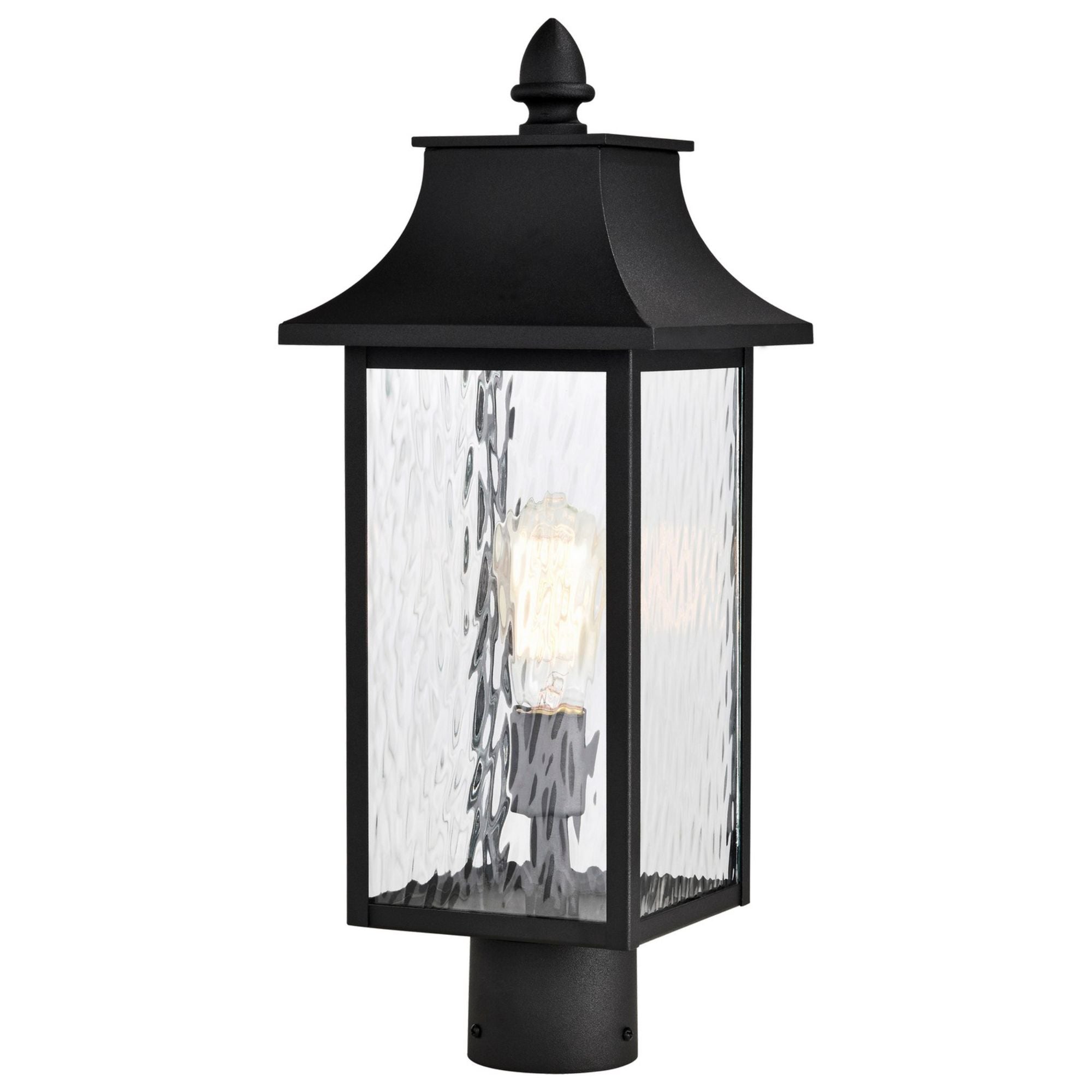 Austen 20" Lamp Post, Matte Black Finish - Bees Lighting