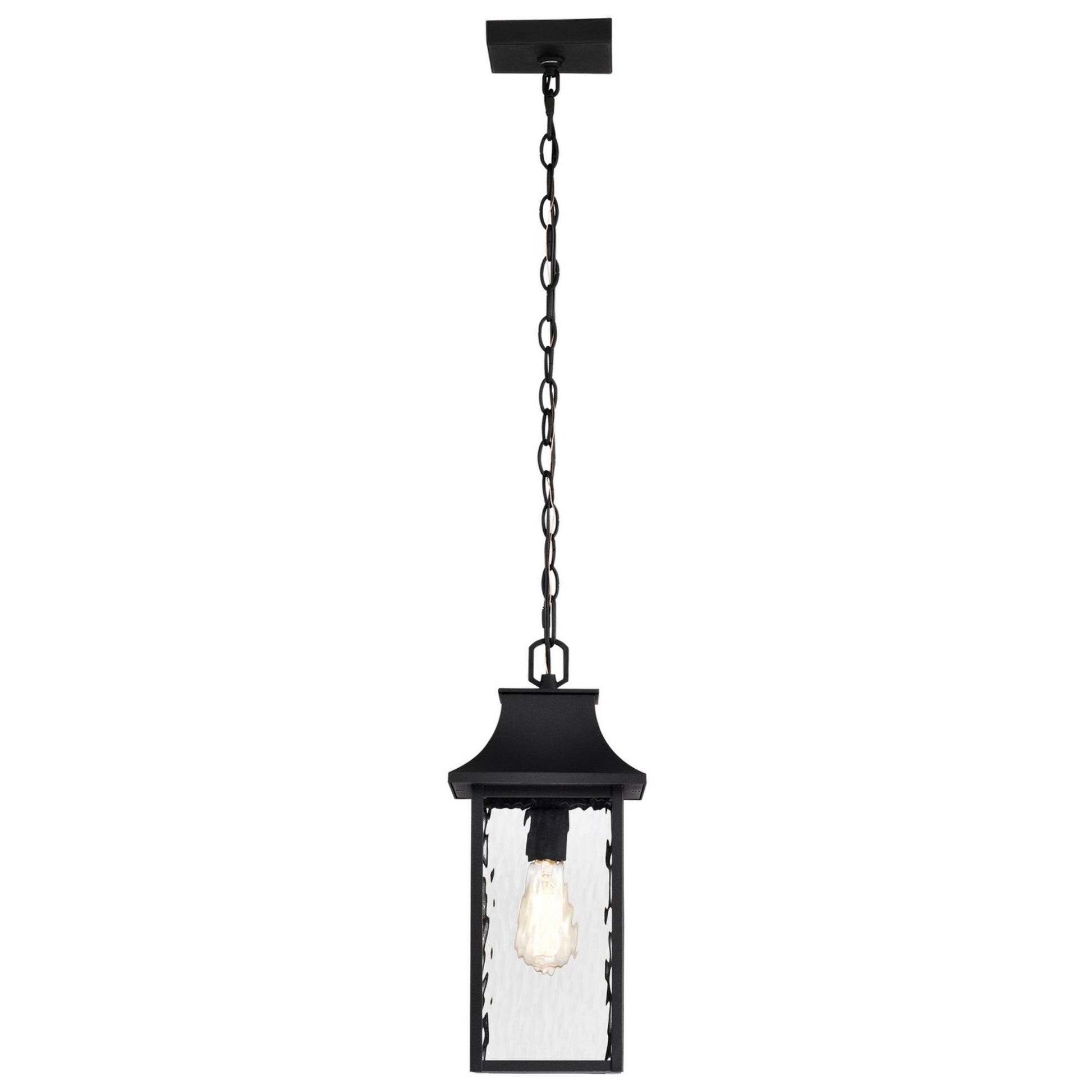 Austen 17" Outdoor Hanging Light, Matte Black Finish - Bees Lighting