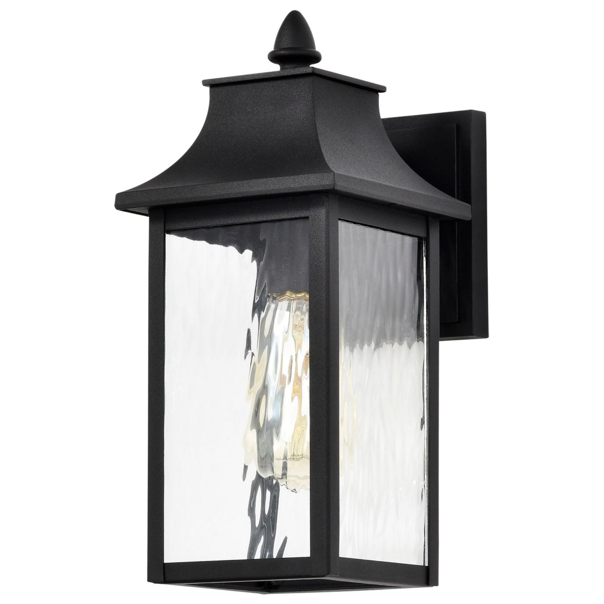 Austen 13" Outdoor Wall Light, Matte Black Finish - Bees Lighting