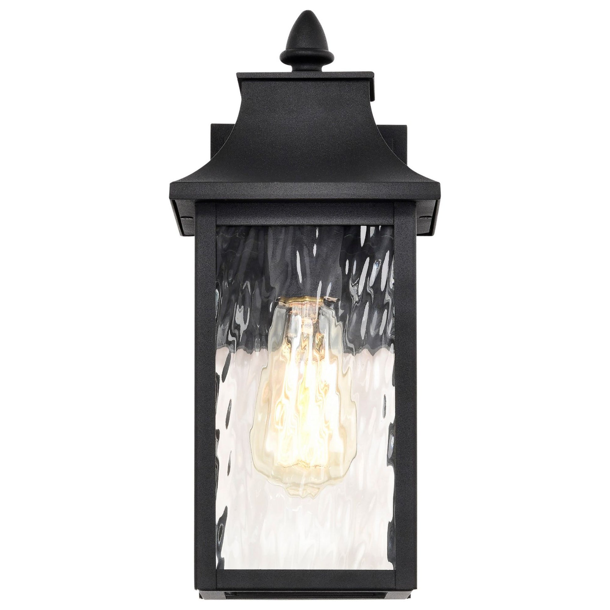 Austen 13" Outdoor Wall Light, Matte Black Finish - Bees Lighting