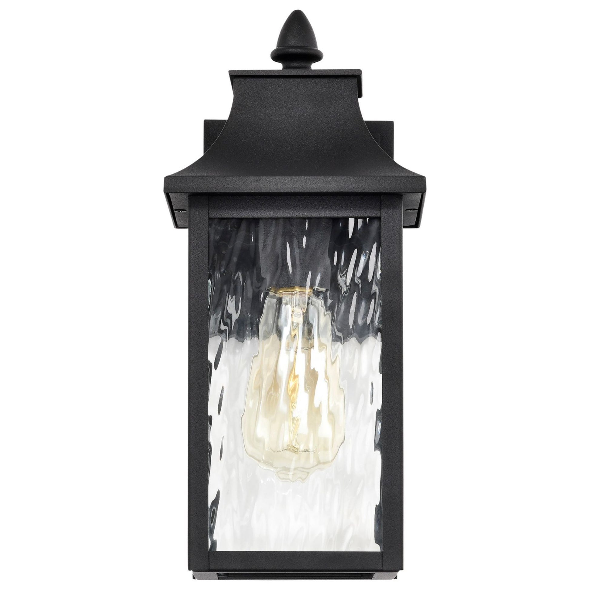 Austen 13" Outdoor Wall Light, Matte Black Finish - Bees Lighting