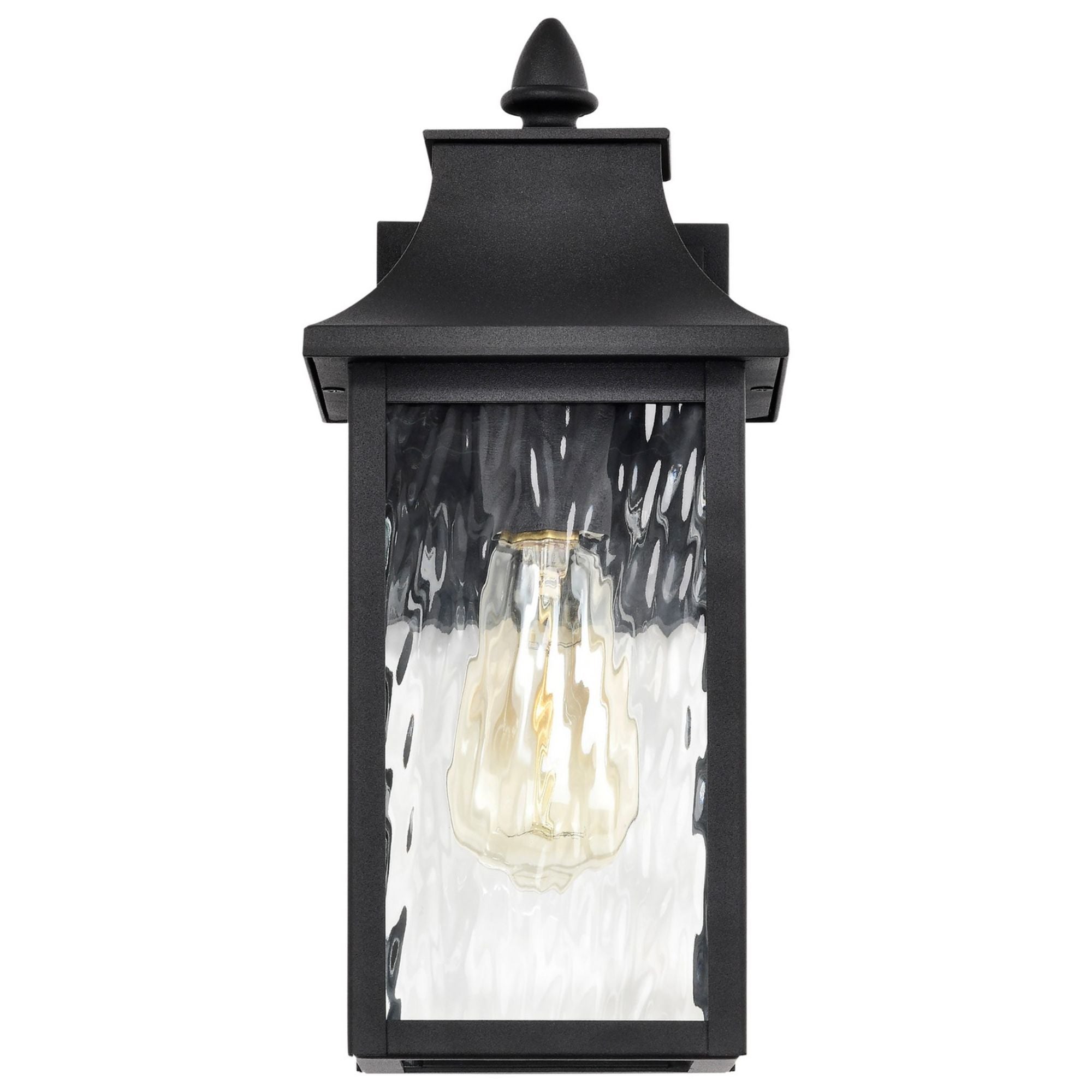 Austen 13" Outdoor Wall Light, Matte Black Finish - Bees Lighting
