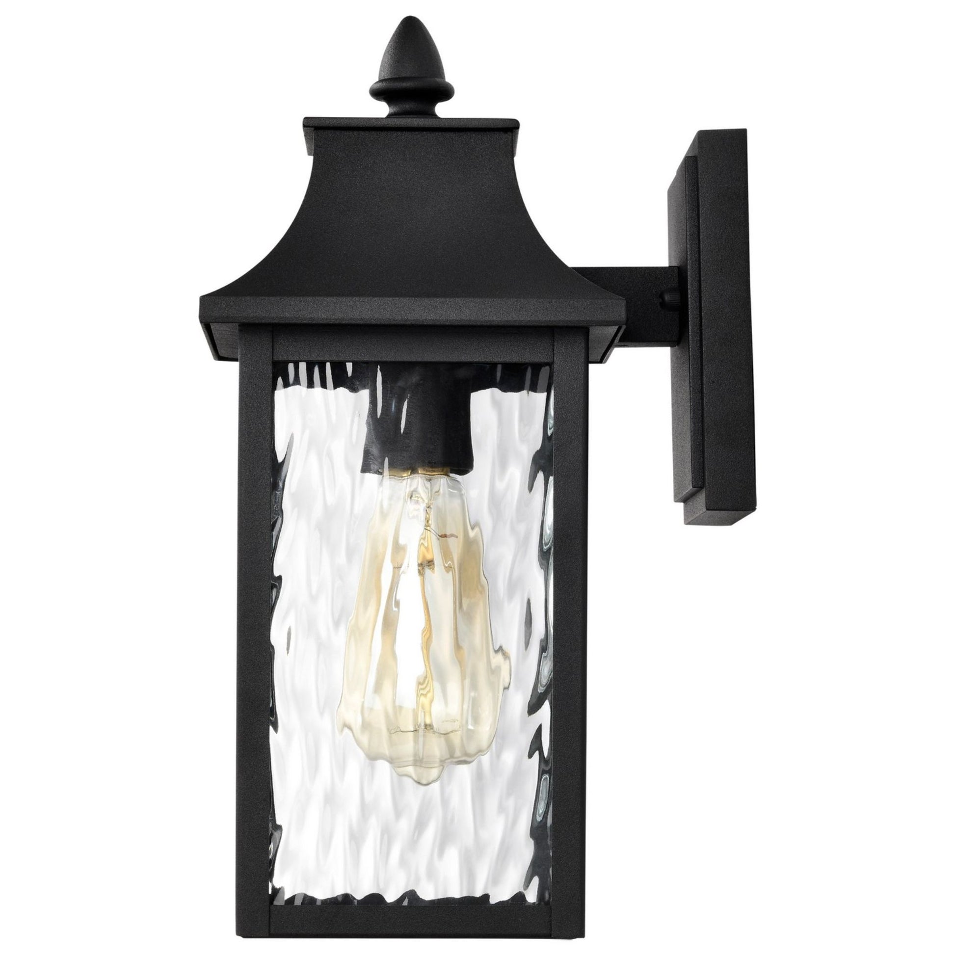 Austen 13" Outdoor Wall Light, Matte Black Finish - Bees Lighting