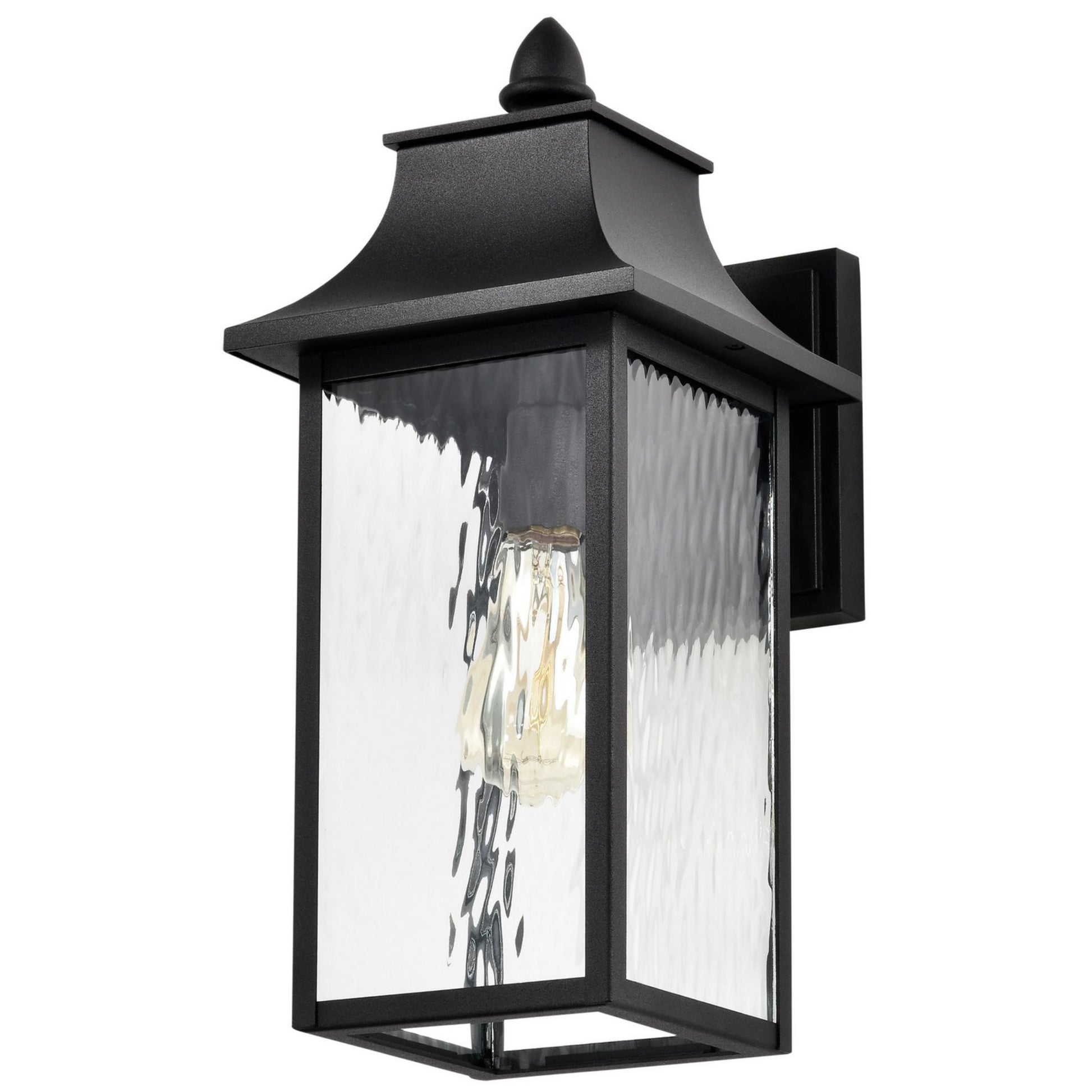 Austen 17" Outdoor Wall Light, Matte Black Finish - Bees Lighting