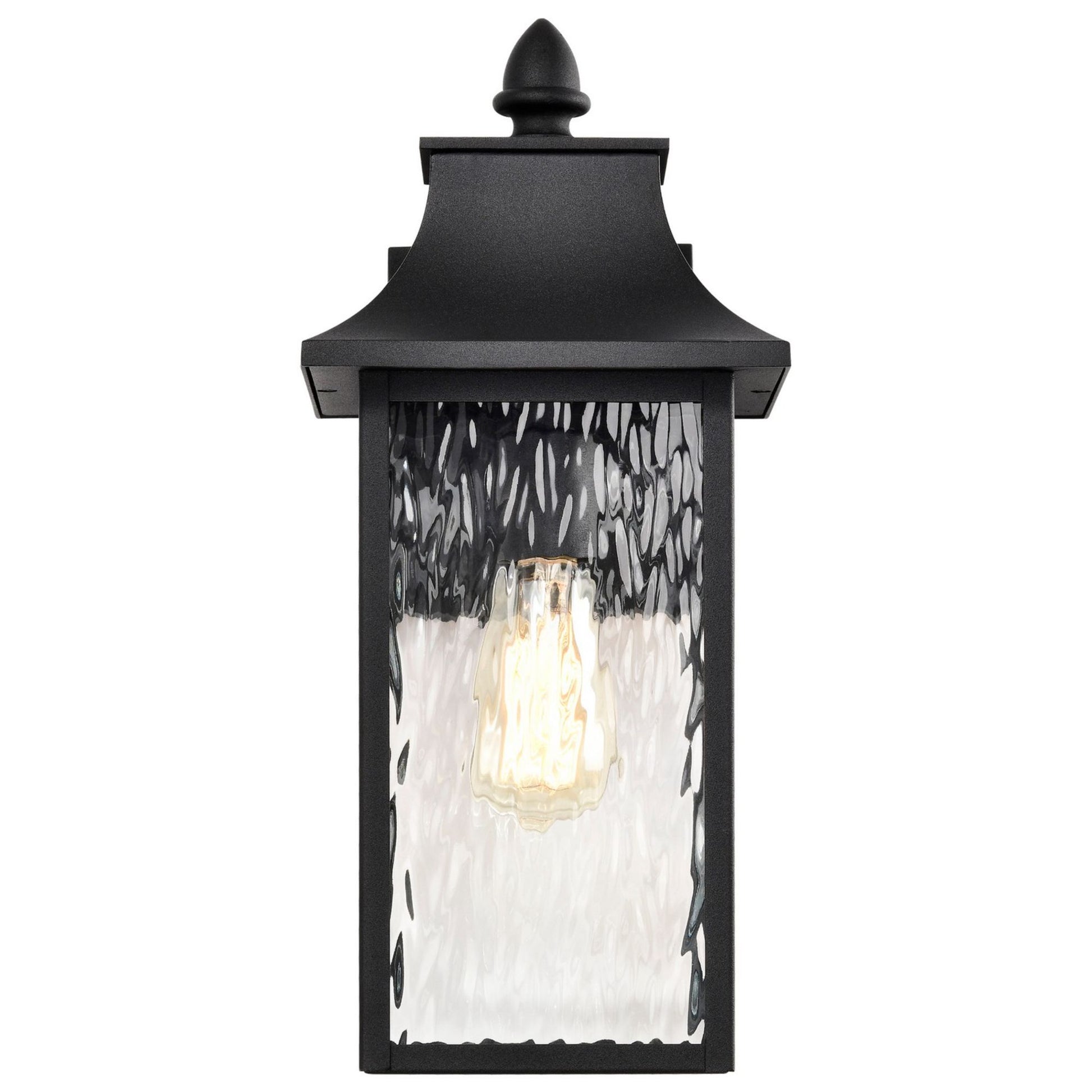 Austen 17" Outdoor Wall Light, Matte Black Finish - Bees Lighting